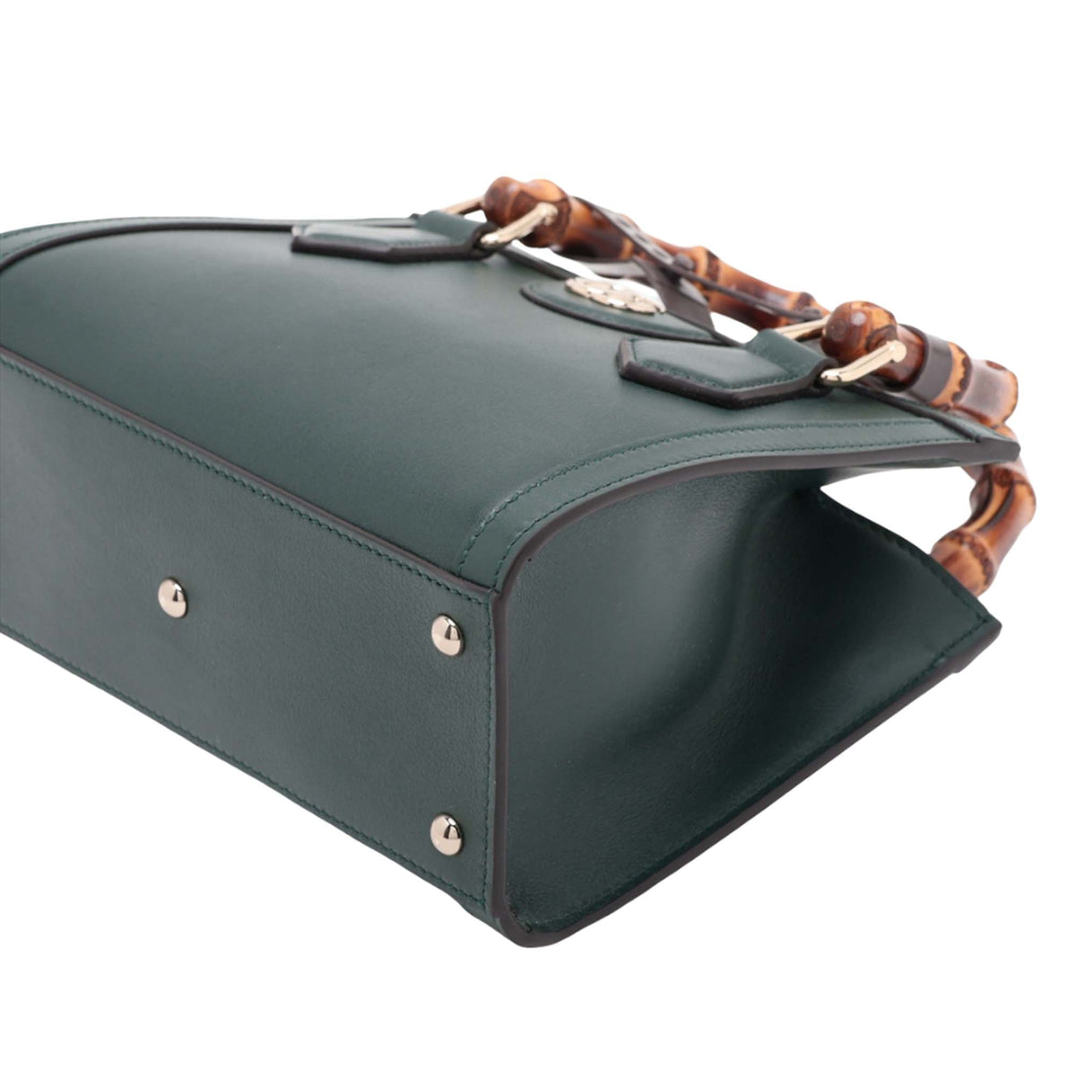 Gucci Small Bamboo Diana Satchel — Green