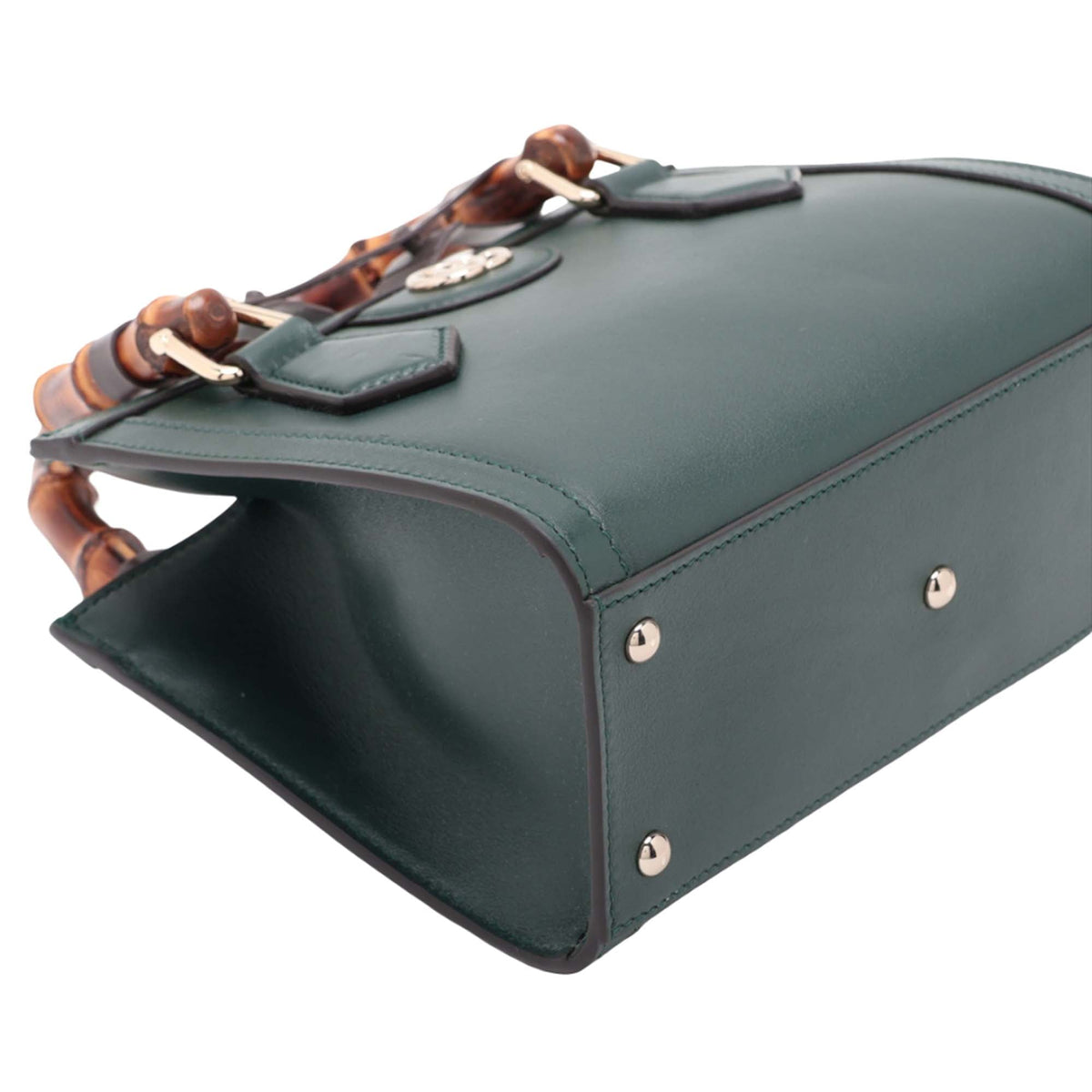 Gucci Small Bamboo Diana Satchel — Green