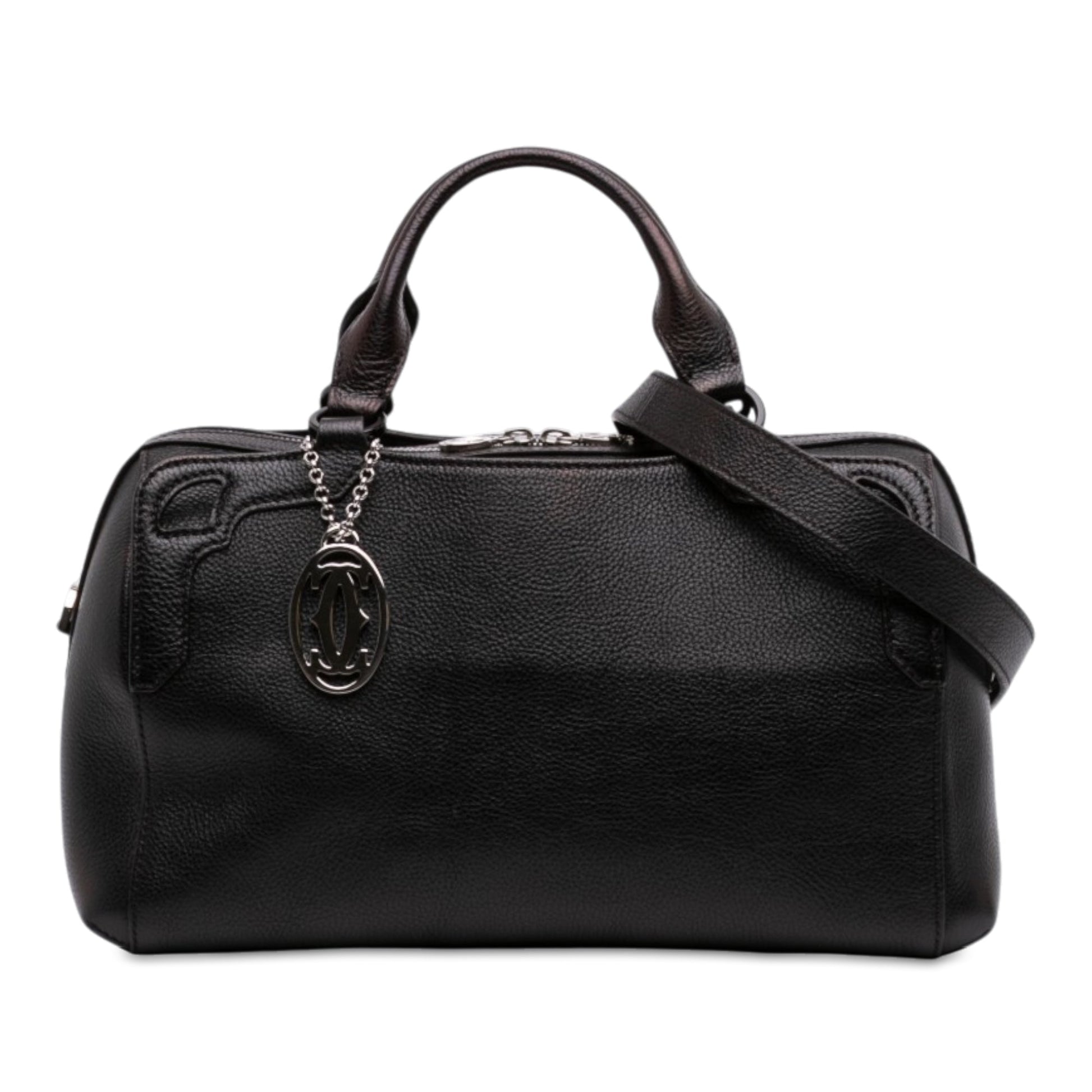 Cartier Grained Calfskin Marcello de Cartier Bowling Bag