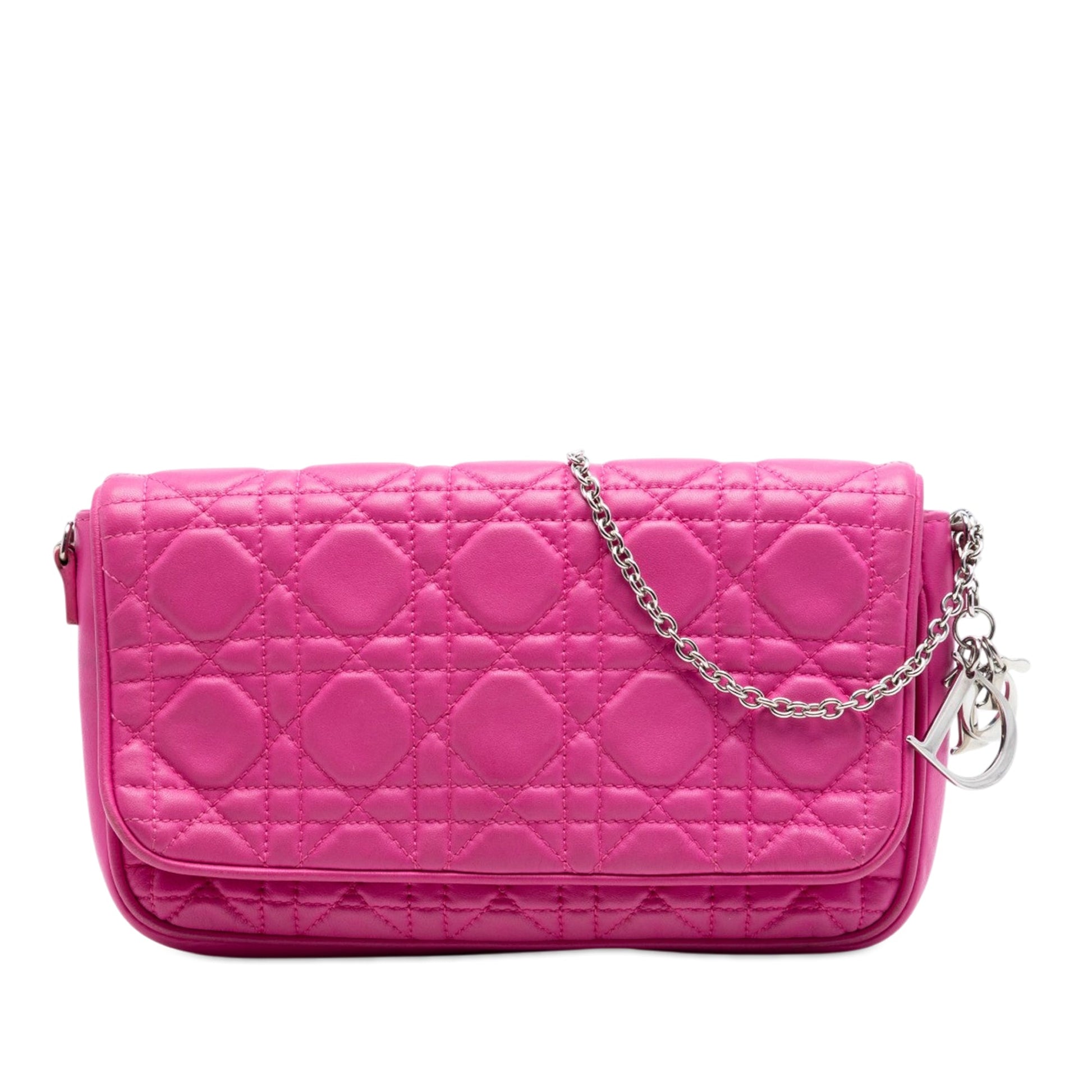Dior Lambskin Cannage Chain Pochette
