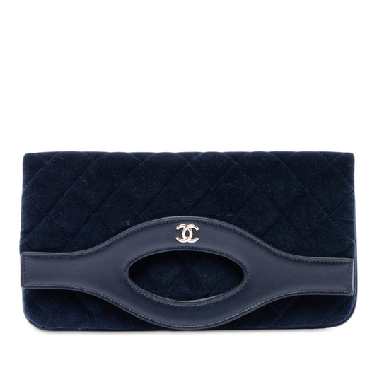 Chanel Small Quilted Velvet 31 Clutch