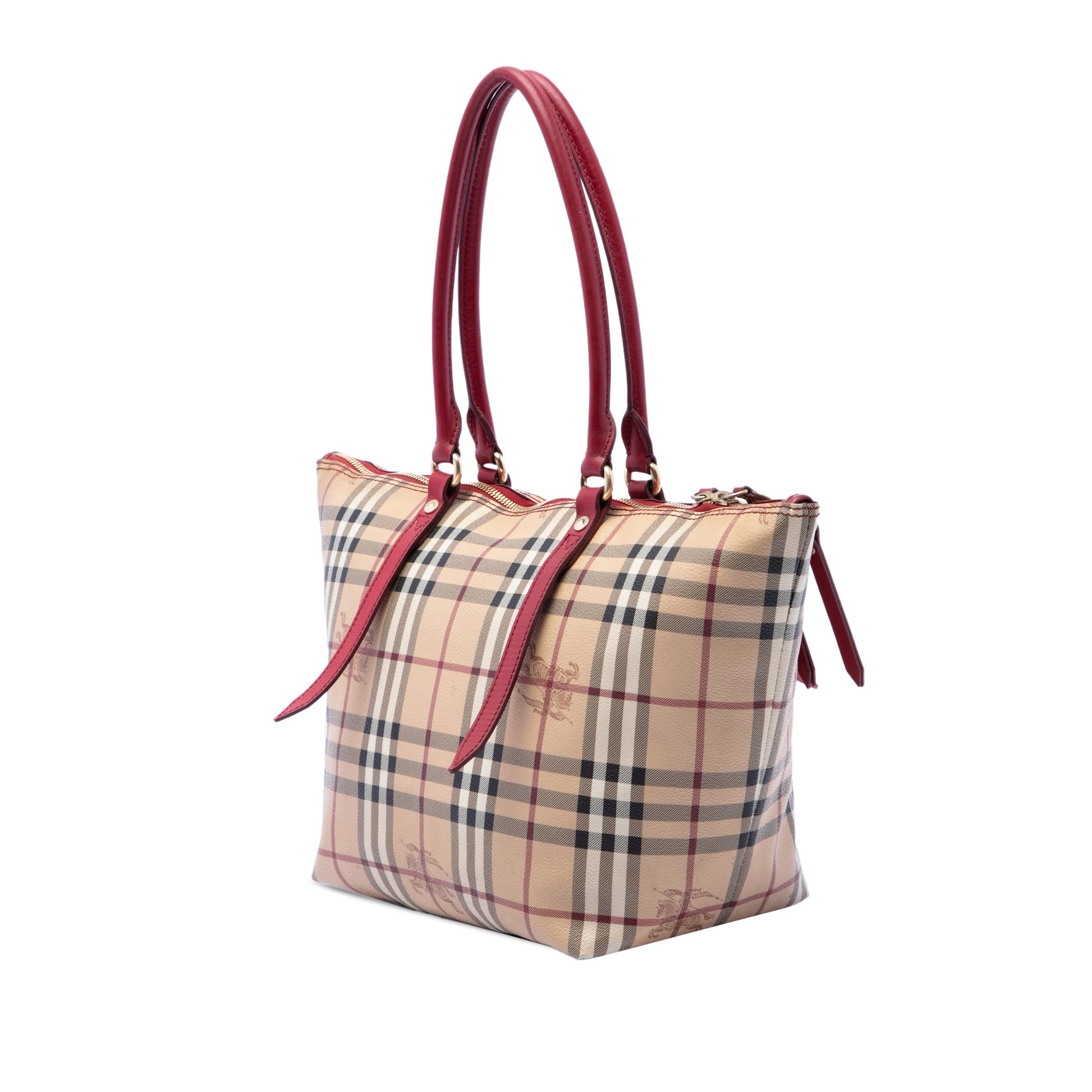 Burberry Small Haymarket Check Coated Canvas Salisbury Tote