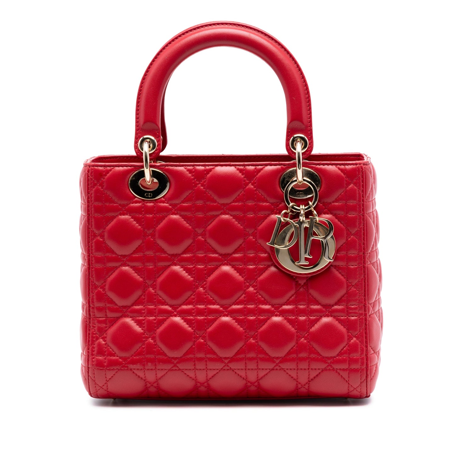 Dior Medium Lambskin Cannage Lady Dior