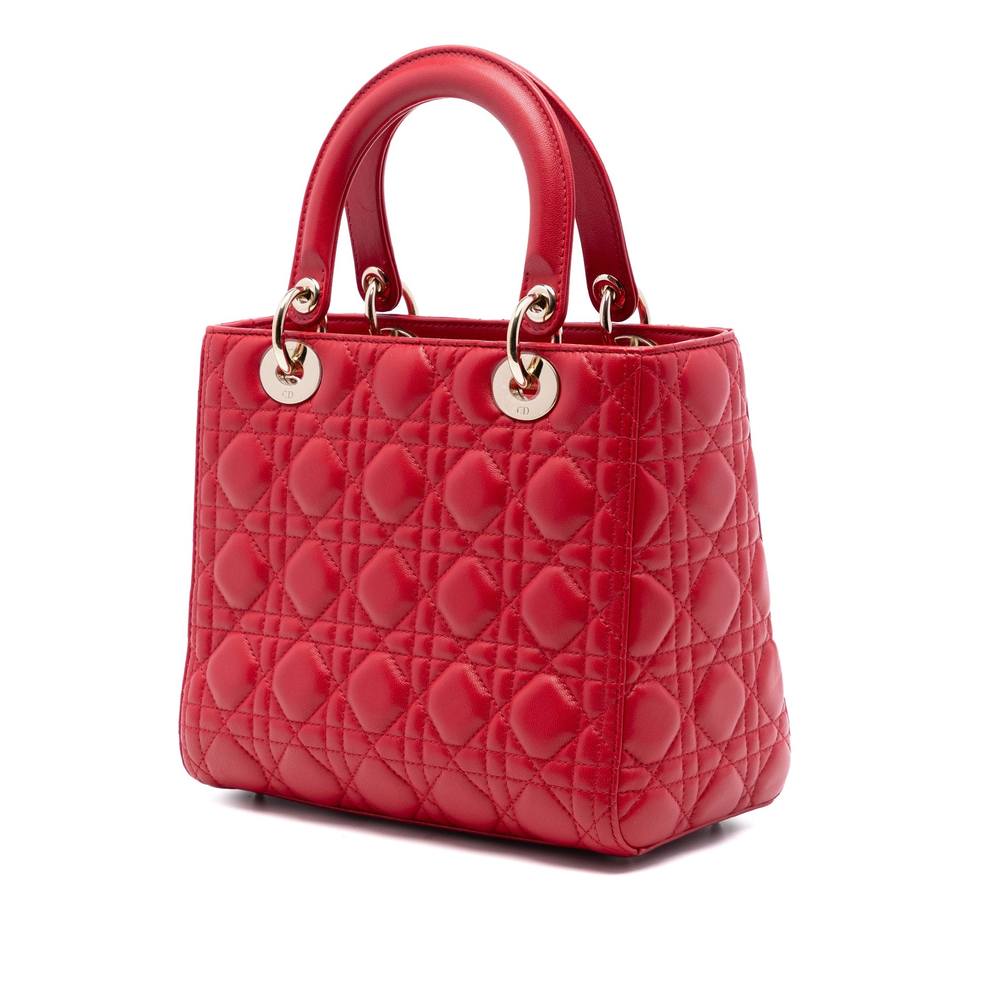 Dior Medium Lambskin Cannage Lady Dior