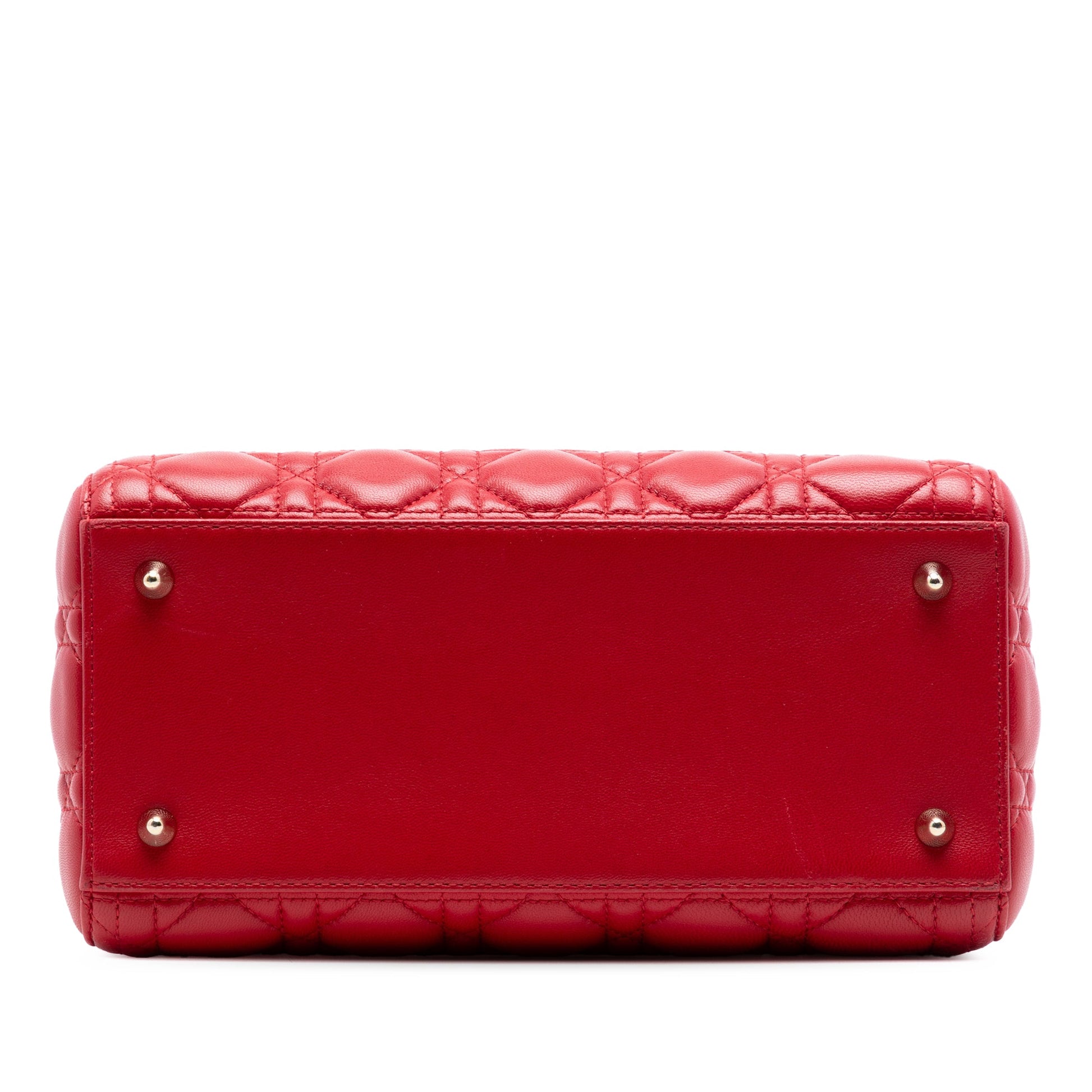 Dior Medium Lambskin Cannage Lady Dior