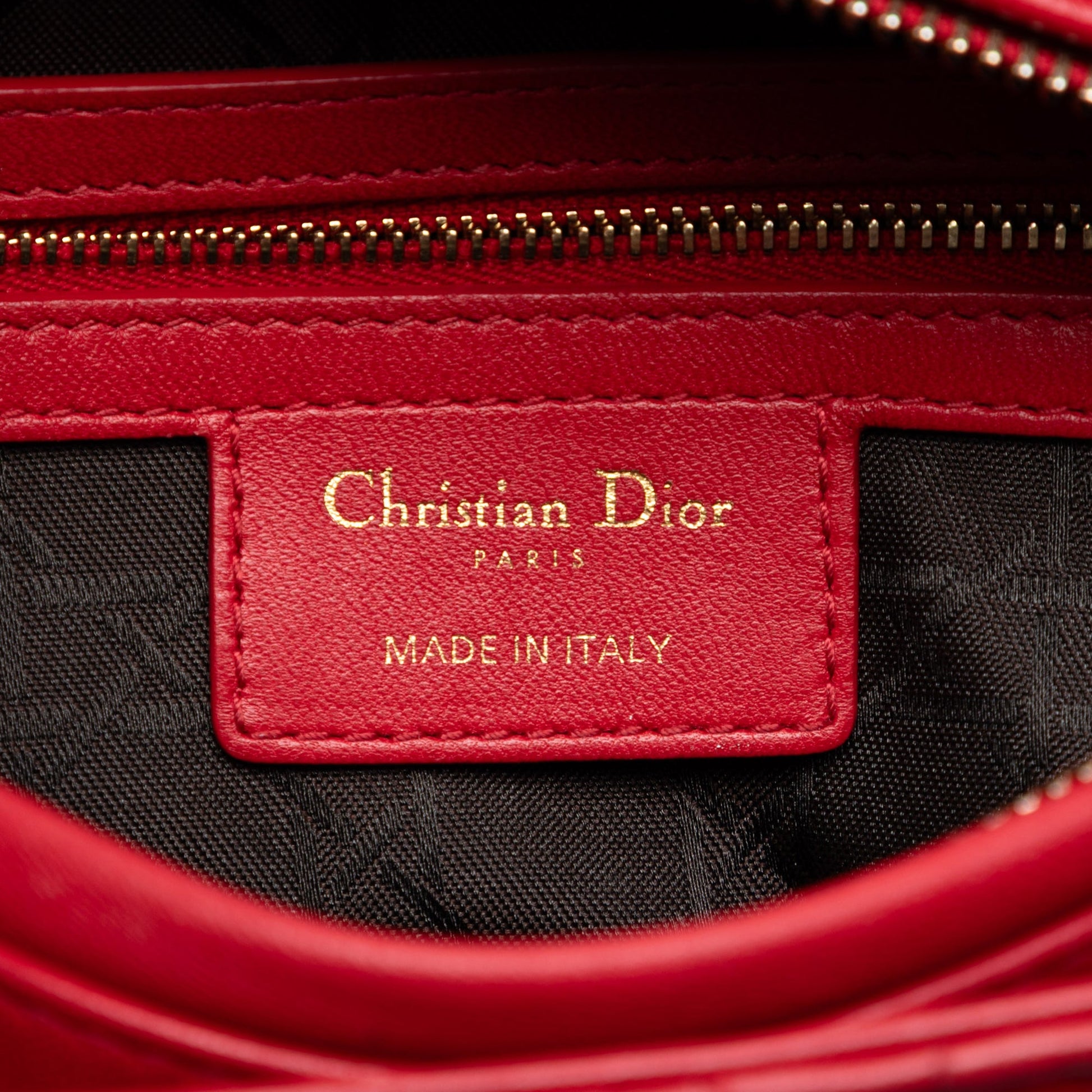 Dior Medium Lambskin Cannage Lady Dior
