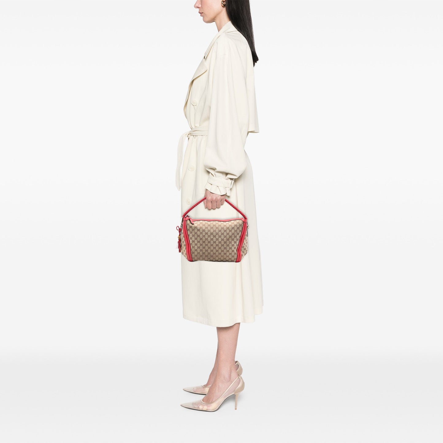 Gucci Medium GG Canvas Bella Shoulder Bag