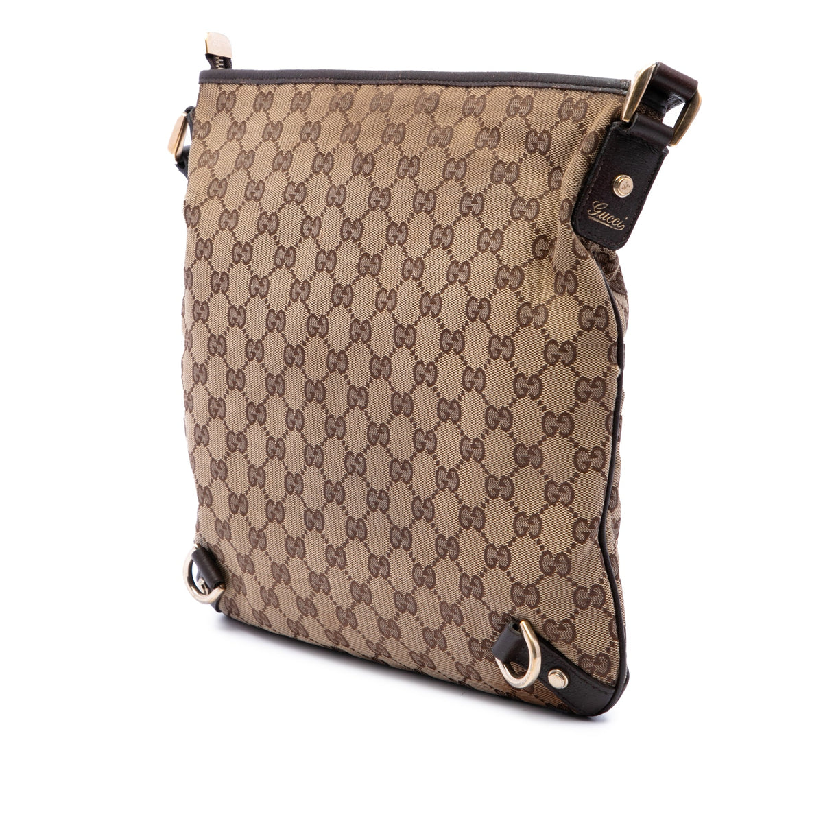 Gucci GG Canvas Abbey D Ring Crossbody — Beige