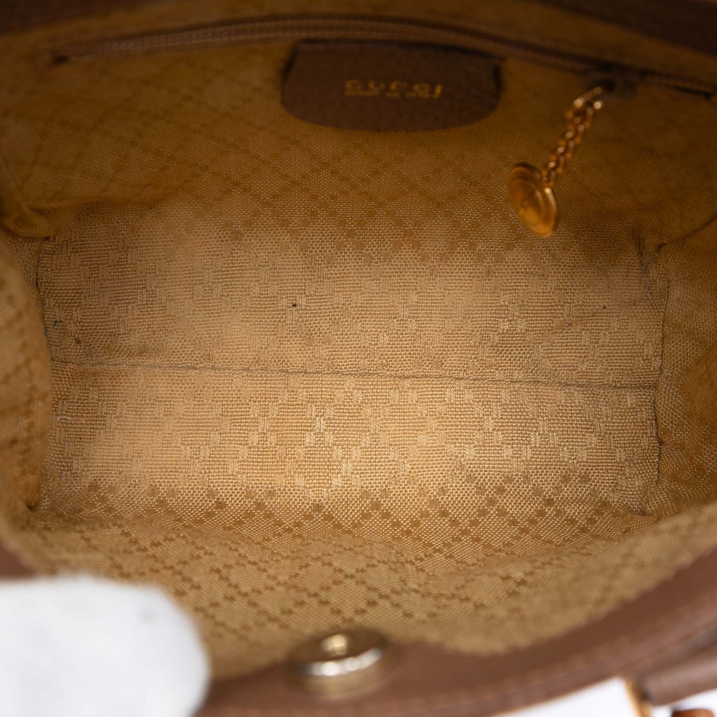 Gucci Mini Suede Bamboo Satchel