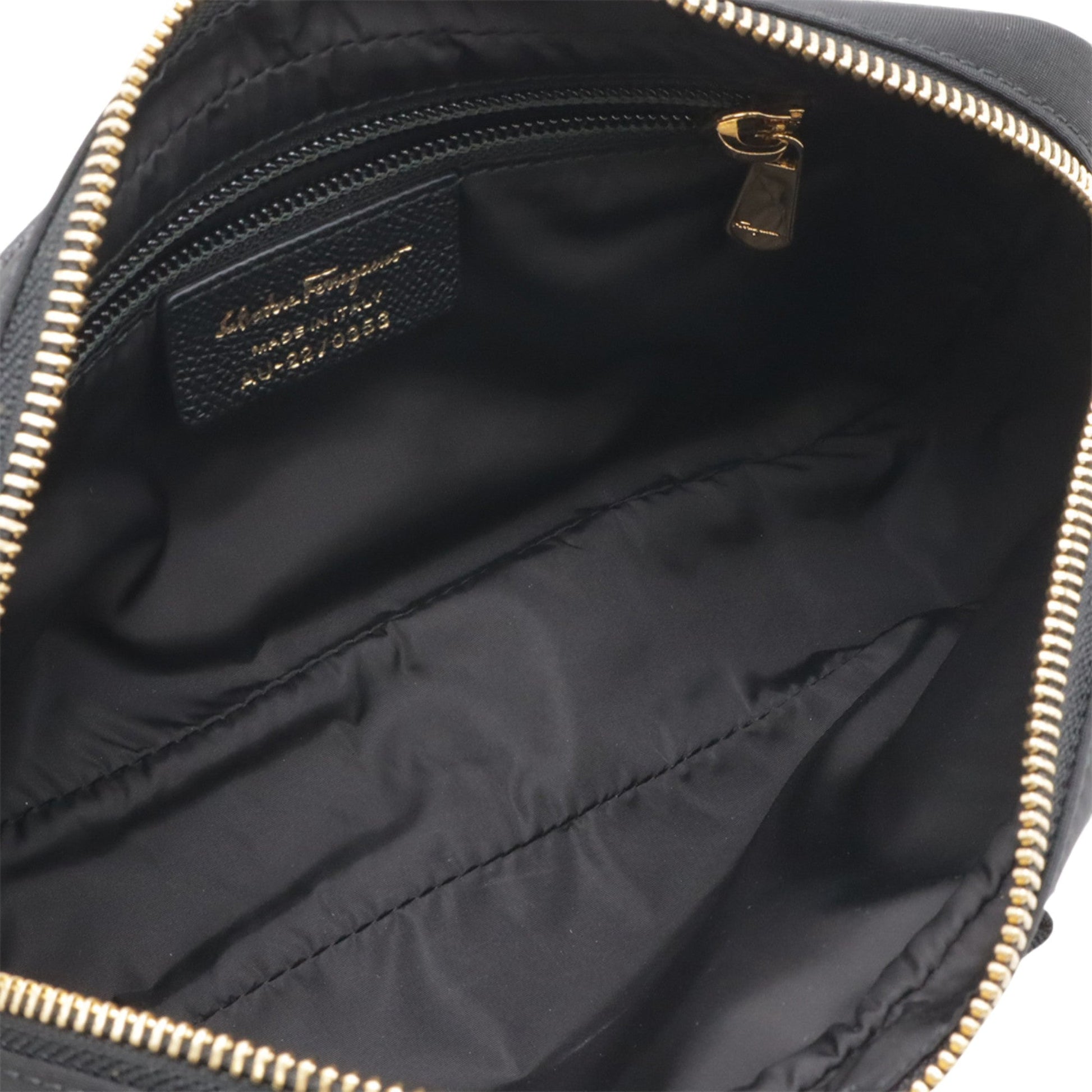Ferragamo Nylon Vara Bow Shoulder Bag