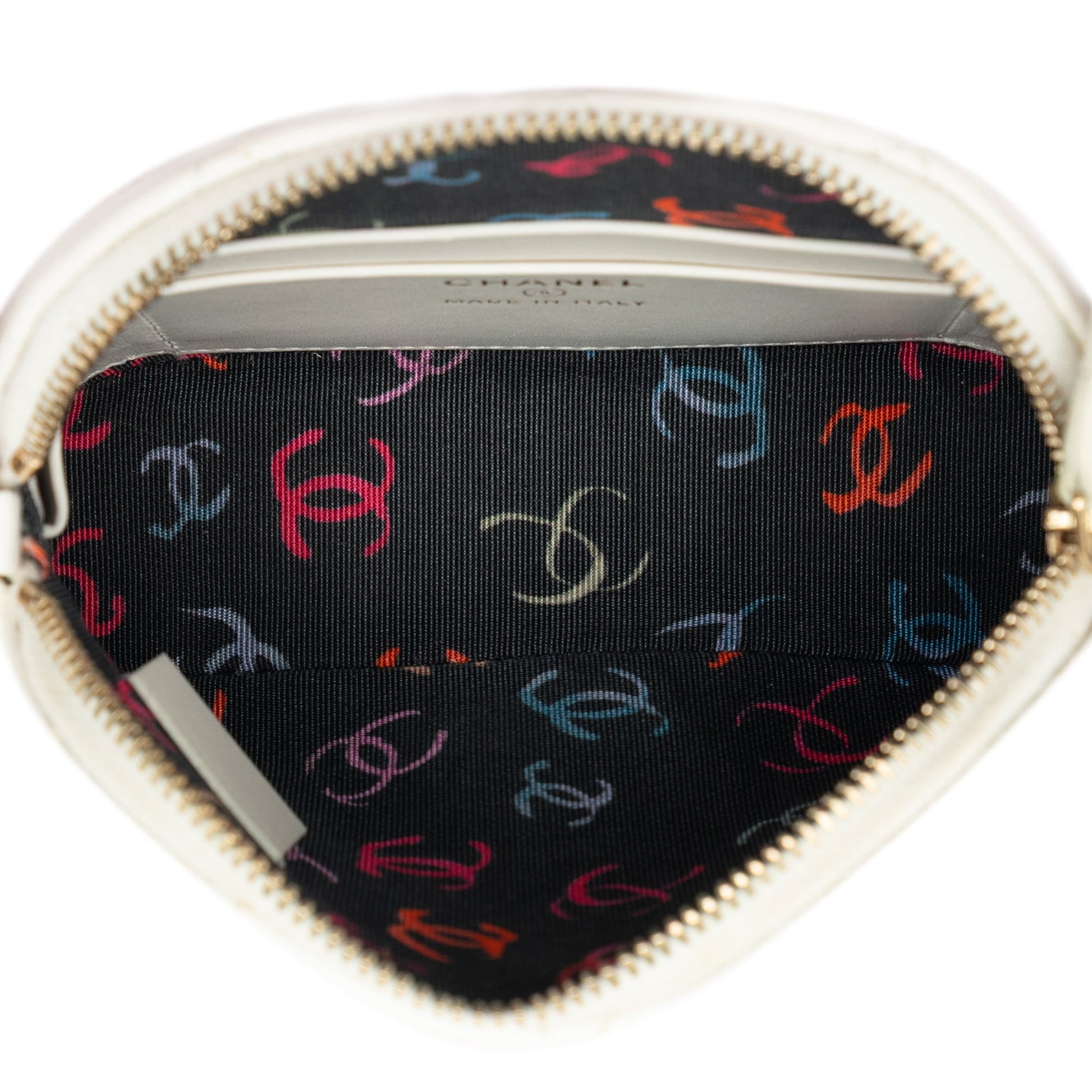 Chanel Mini CC Quilted Caviar Dome Clutch with Chain