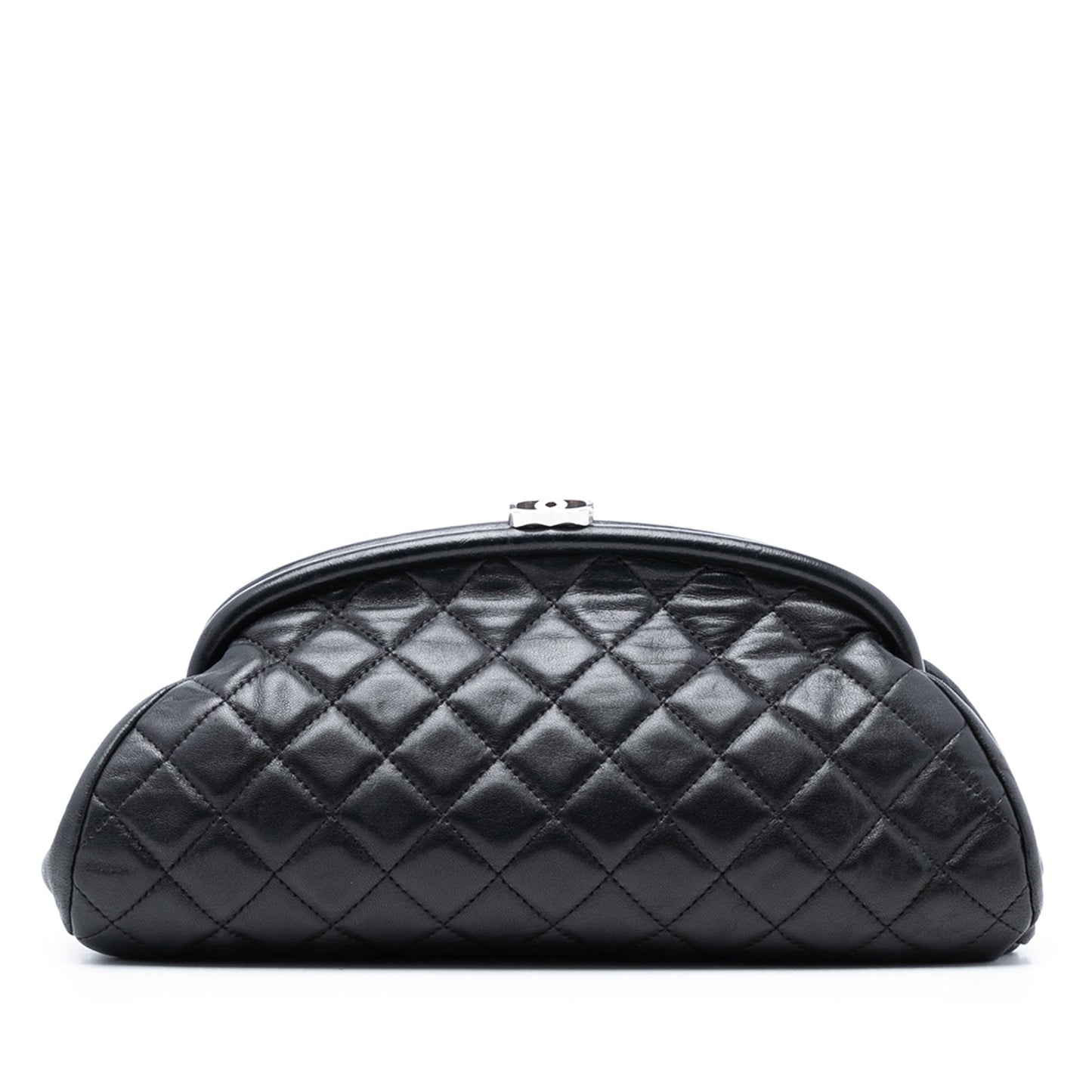 Chanel Quilted Lambskin Timeless Kisslock Clutch