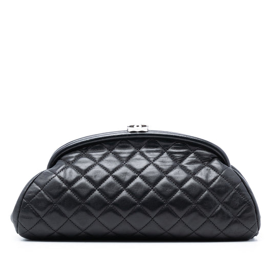 Chanel Quilted Lambskin Timeless Kisslock Clutch