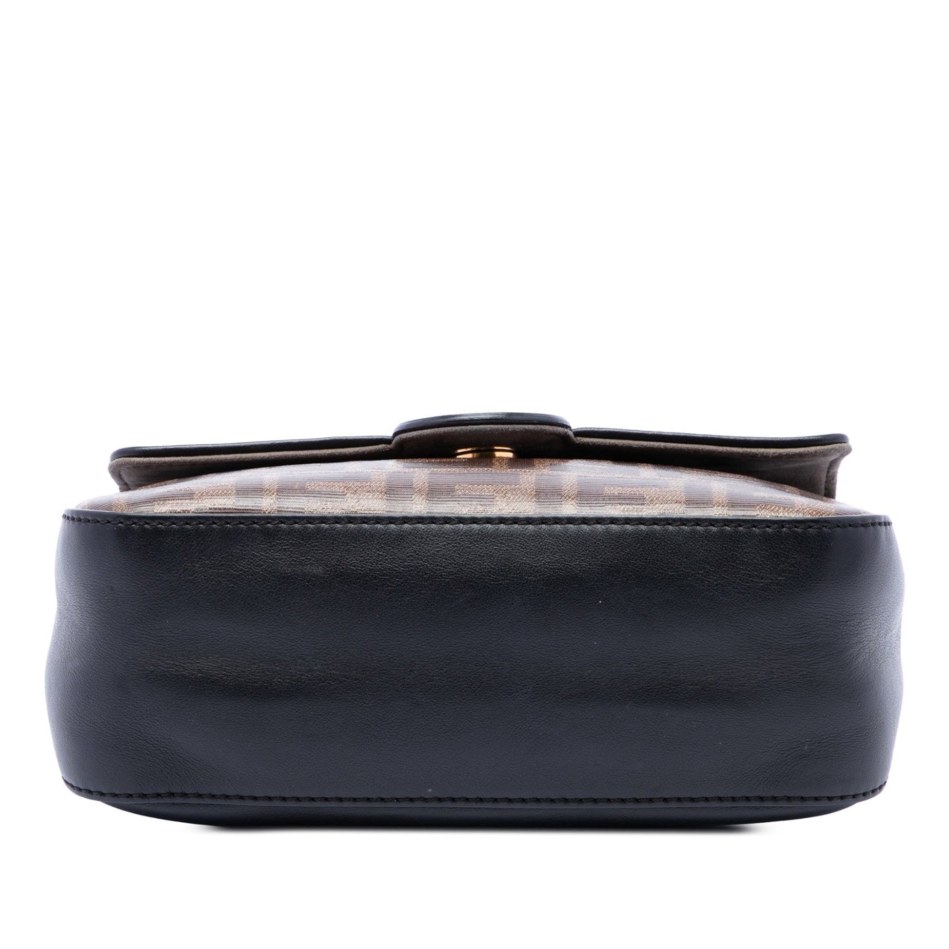 Fendi Vitello Grace and Glazed FF 1974 Double F Satchel