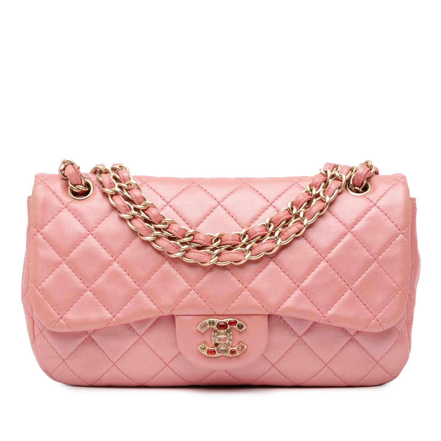 Chanel Medium Quilted Lambskin Precious Jewel Single Flap