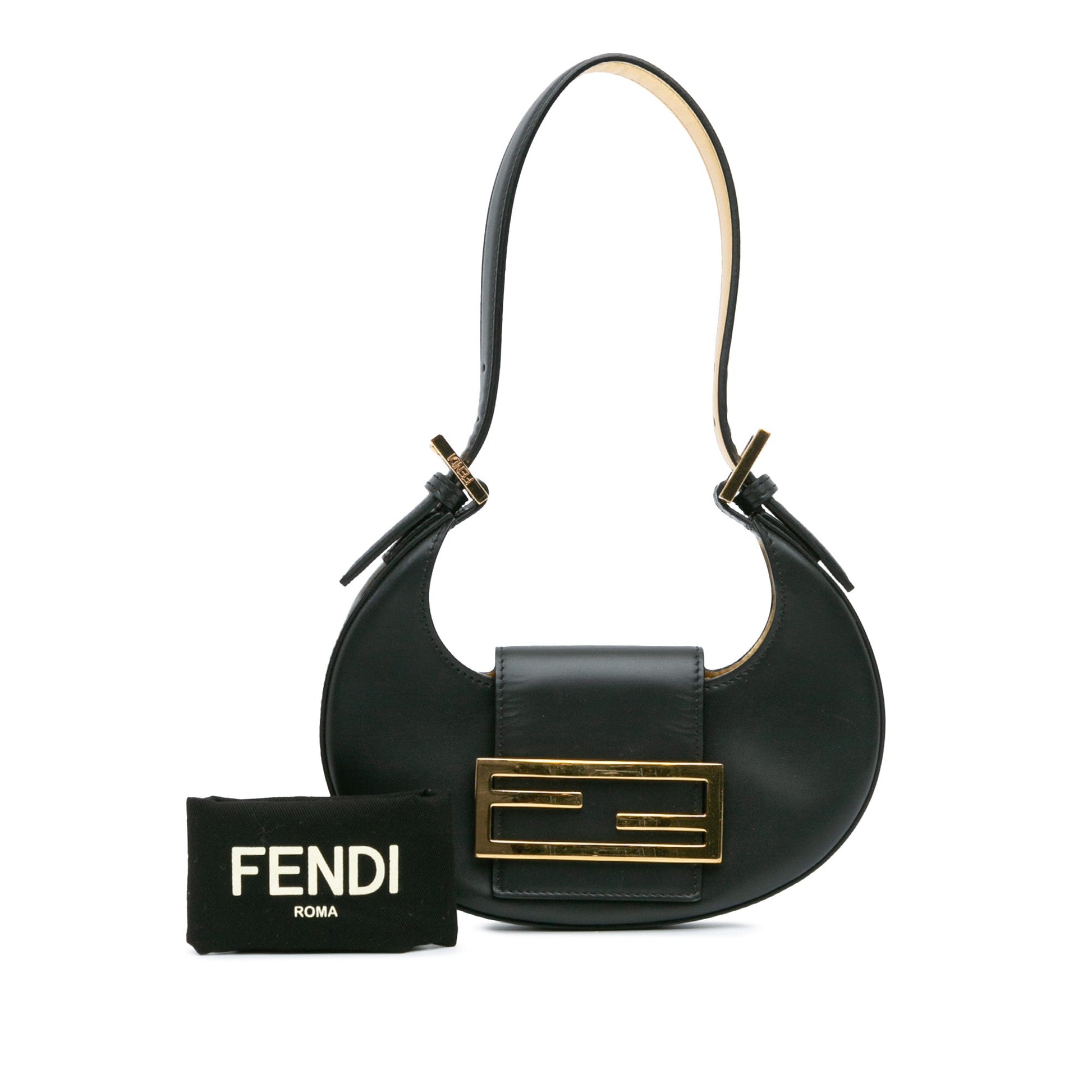 Fendi Mini Leather Cookie Hobo