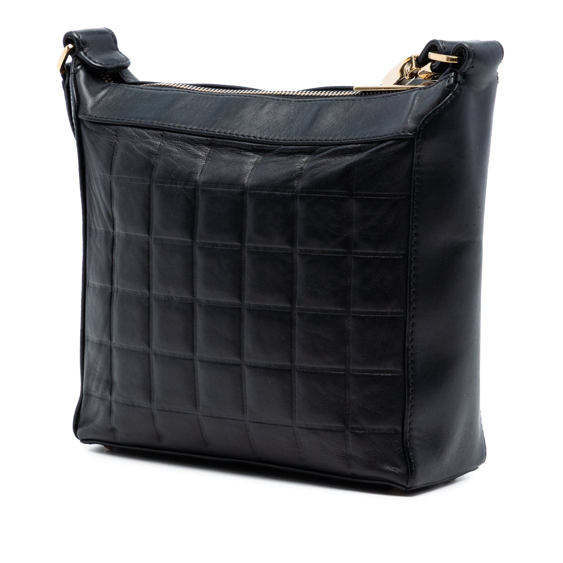 CC Chocolate Bar Lambskin Shoulder Bag