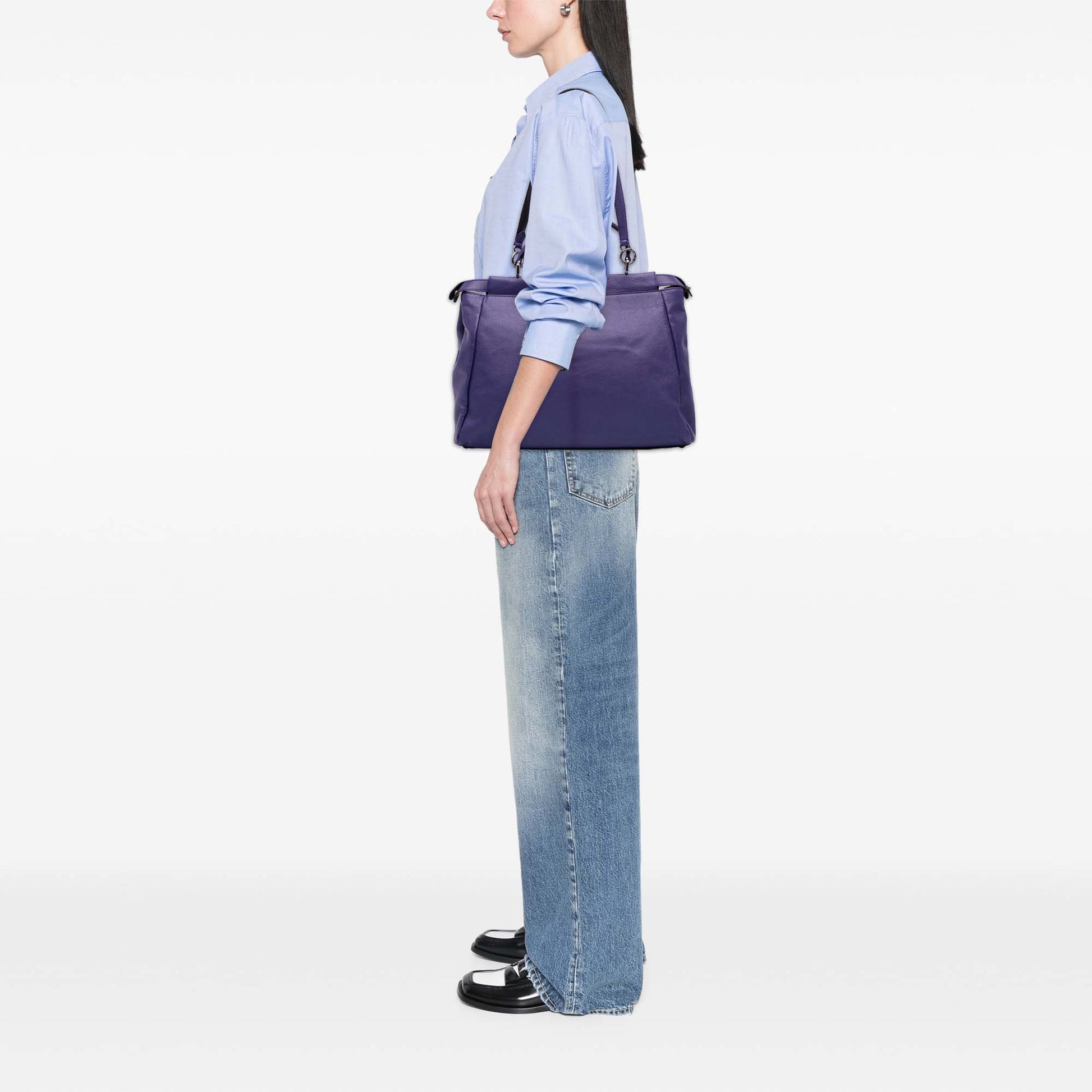 Fendi Large Calfskin Peekaboo Iconic Satchel