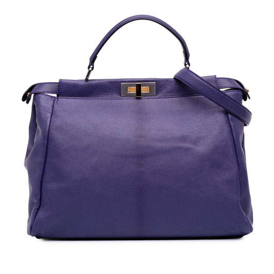 Fendi Large Calfskin Peekaboo Iconic Satchel