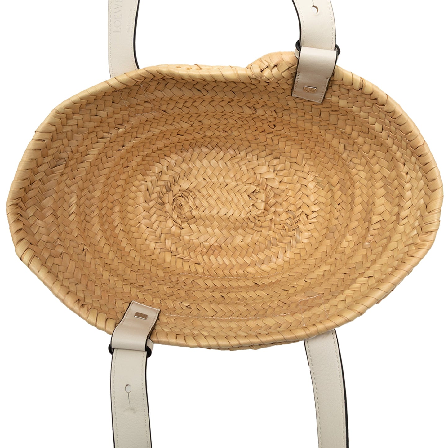 LOEWE Small Raffia Anagram Basket Tote