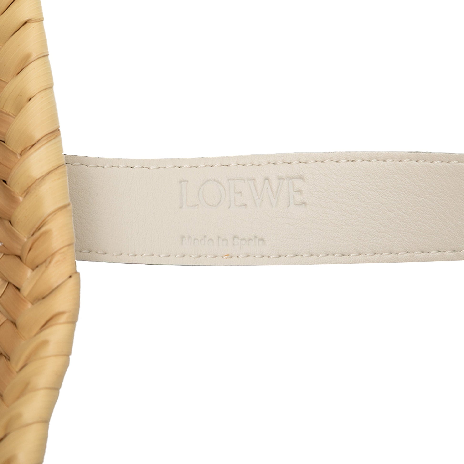LOEWE Small Raffia Anagram Basket Tote