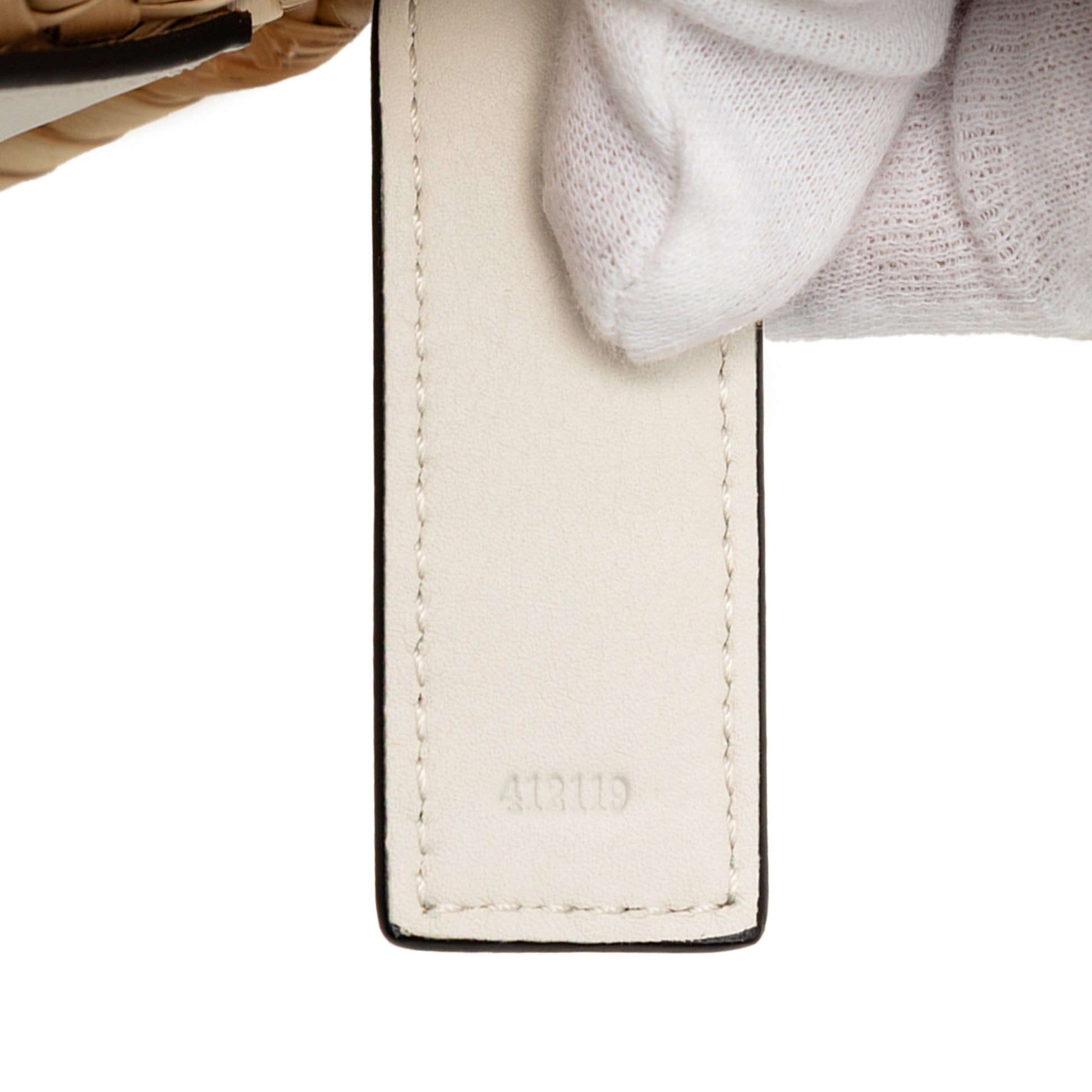 LOEWE Small Raffia Anagram Basket Tote