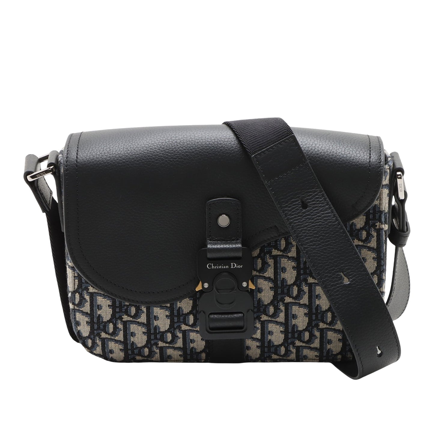 Dior Small Oblique Canvas Saddle Messenger Bag with Flap