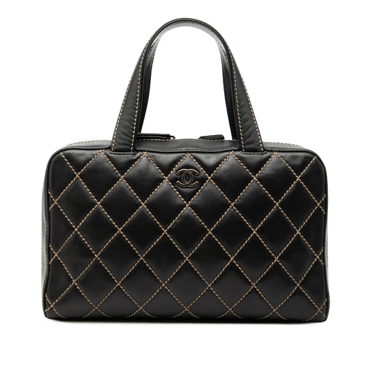 Chanel CC Lambskin Wild Stitch Handbag