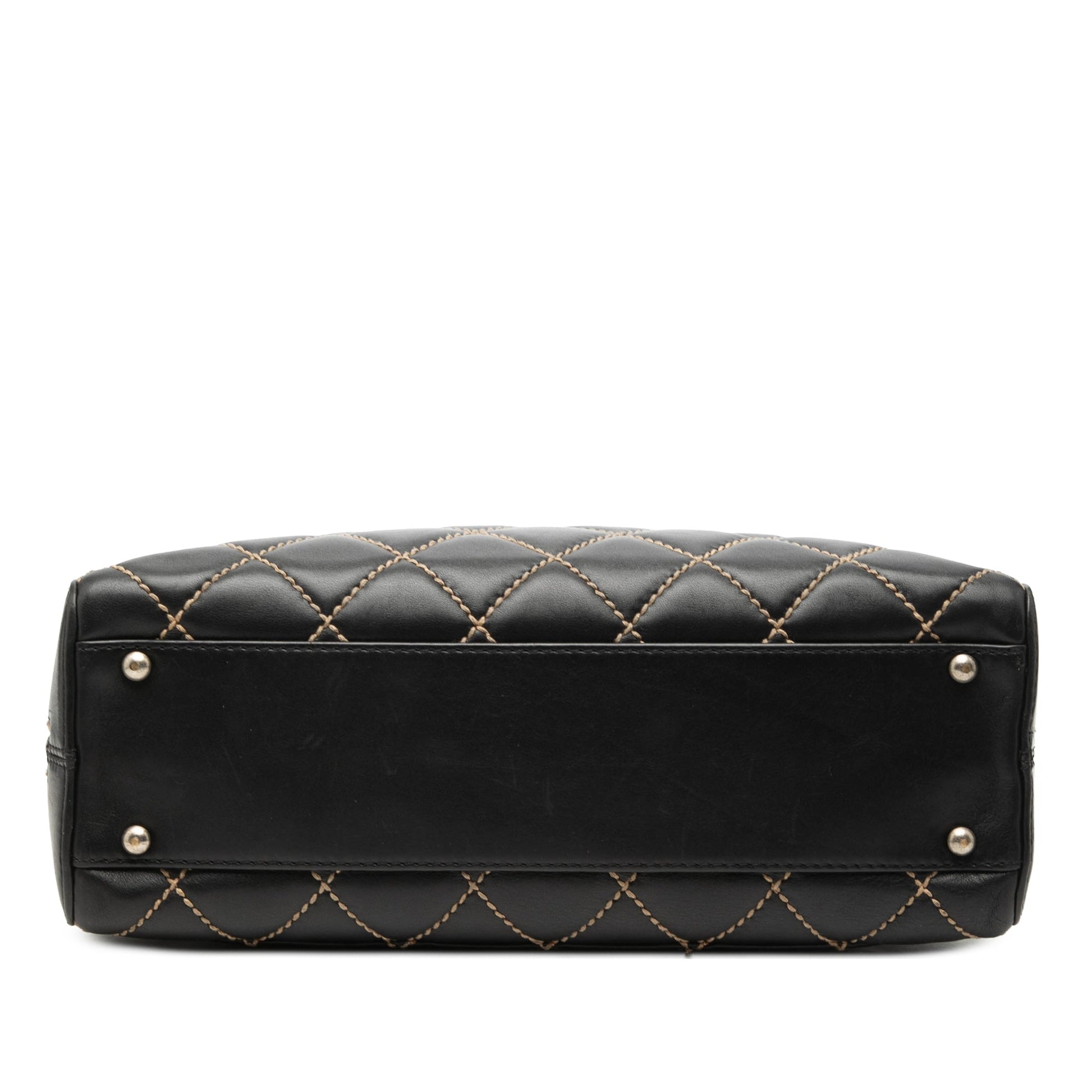 Chanel CC Lambskin Wild Stitch Handbag