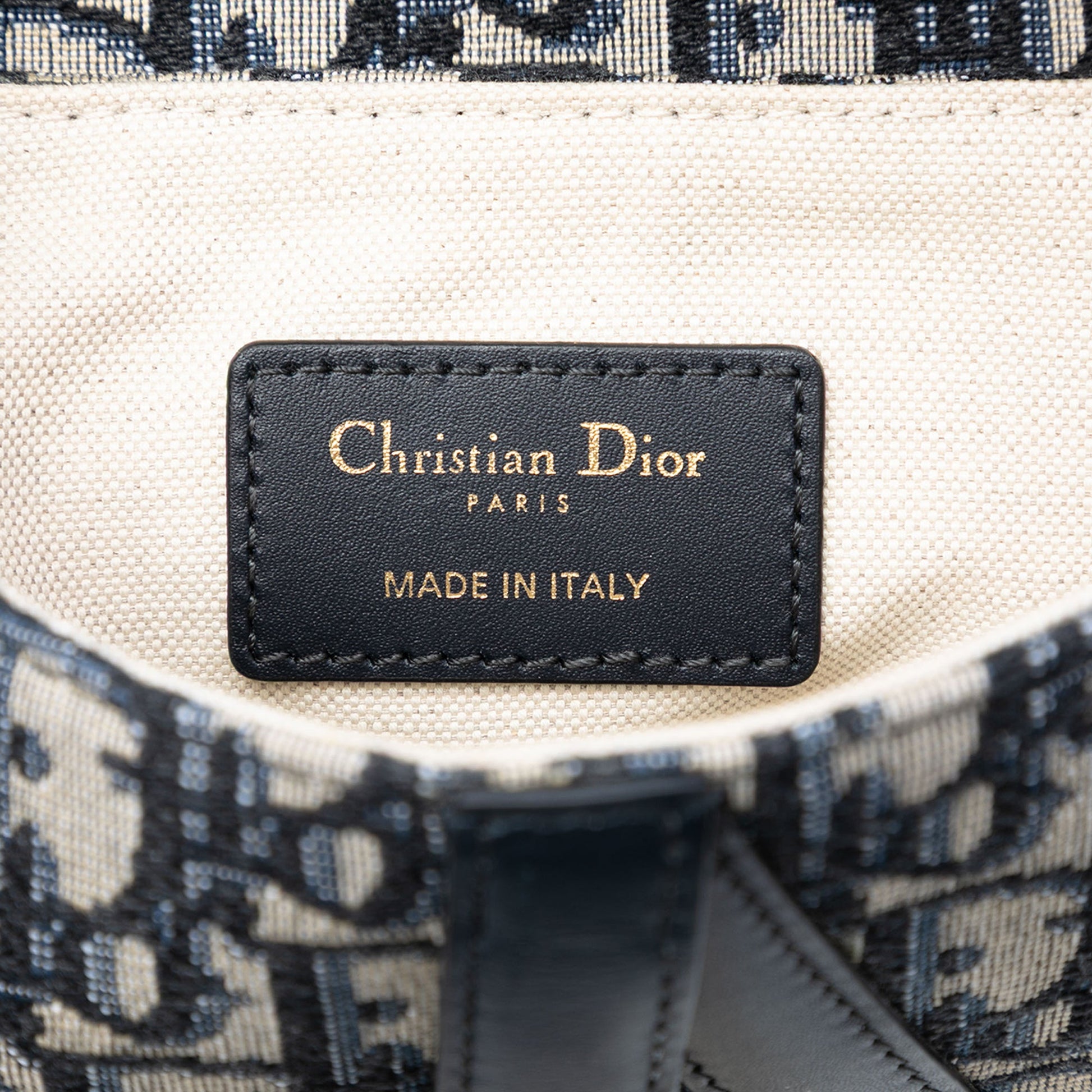 Dior Mini Oblique Canvas Saddle Bag