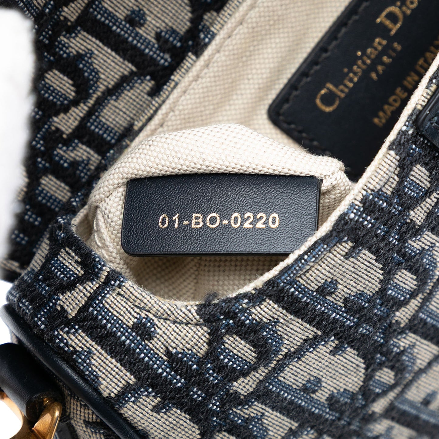 Dior Mini Oblique Canvas Saddle Bag