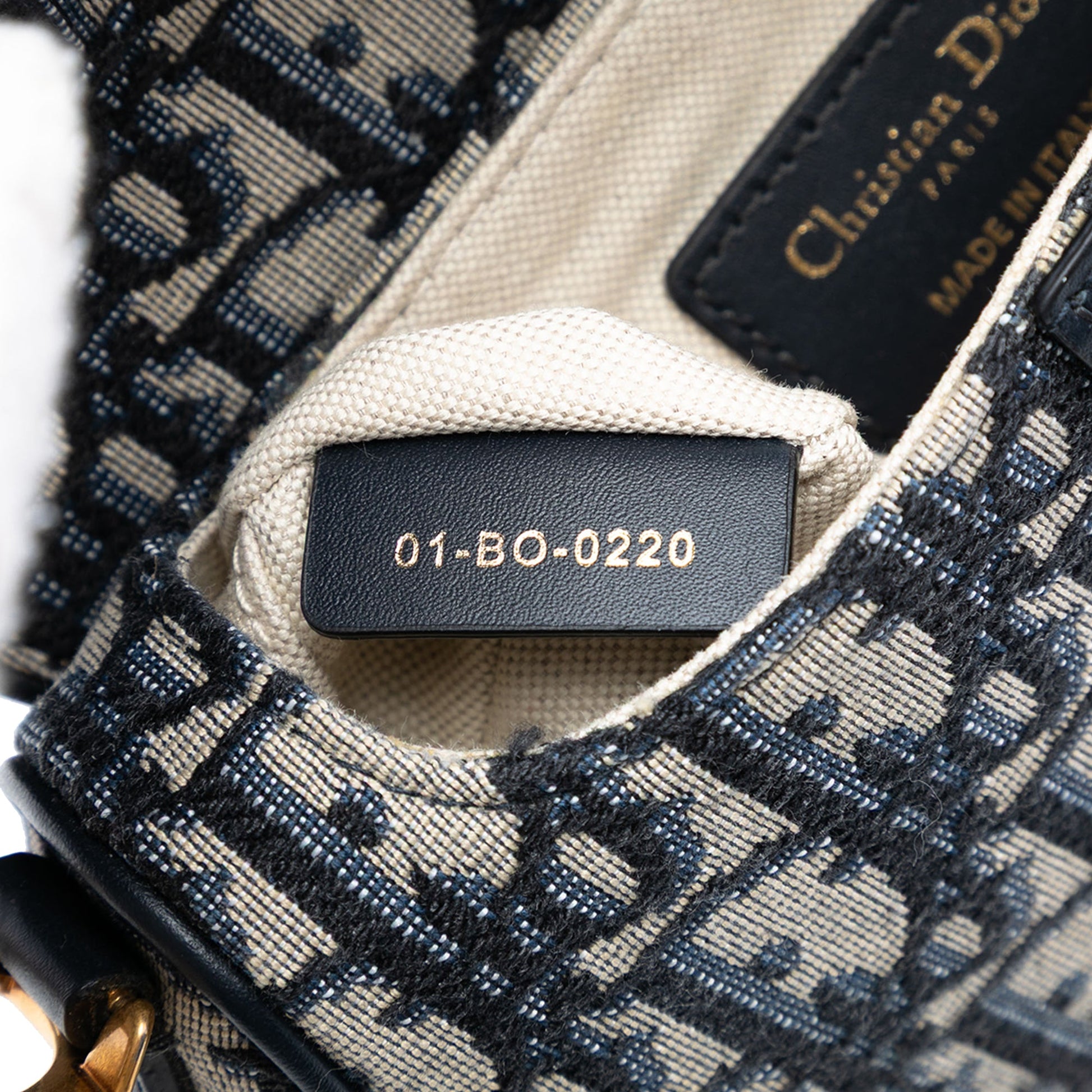 Dior Mini Oblique Canvas Saddle Bag