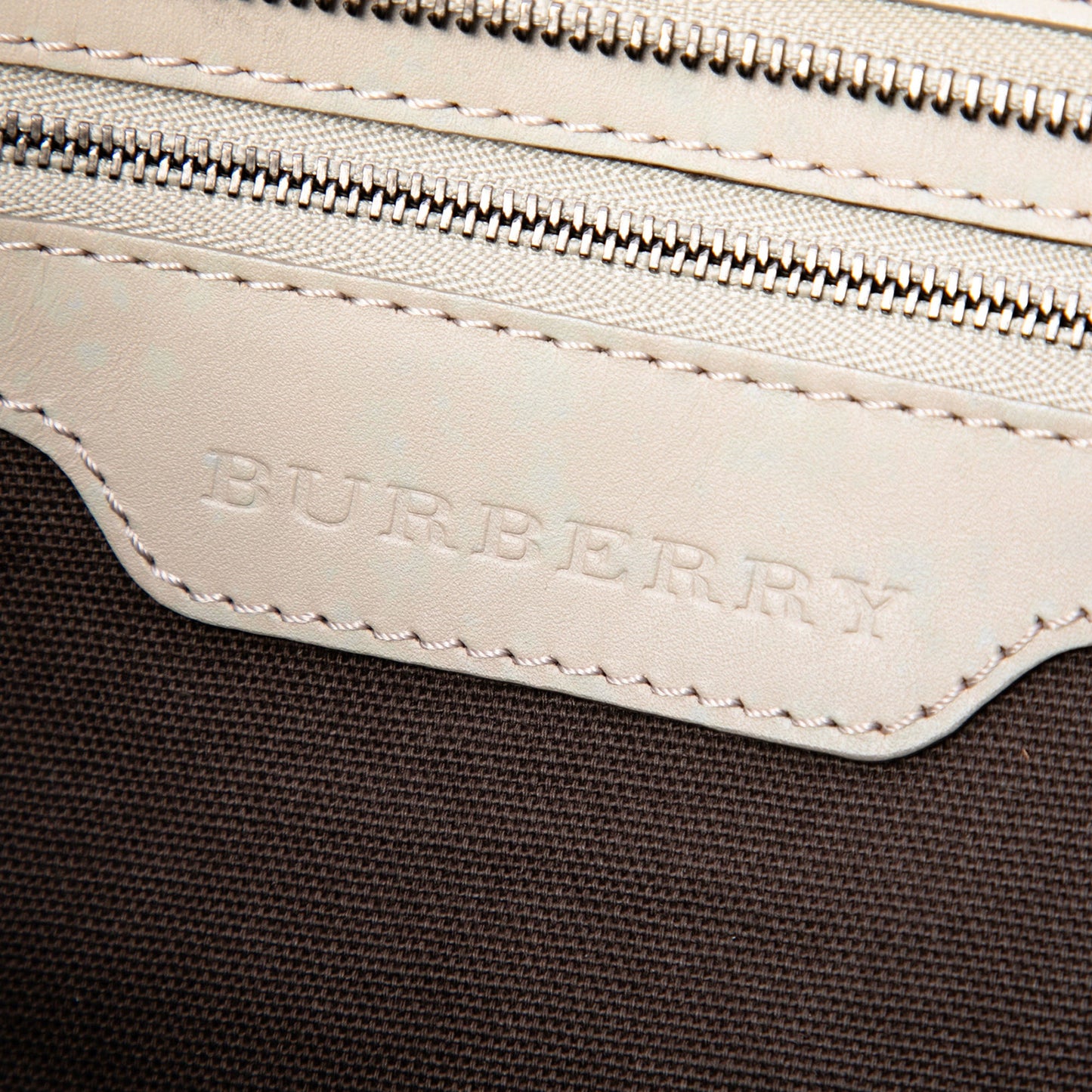 Burberry Smoke Check Coated Canvas Tote