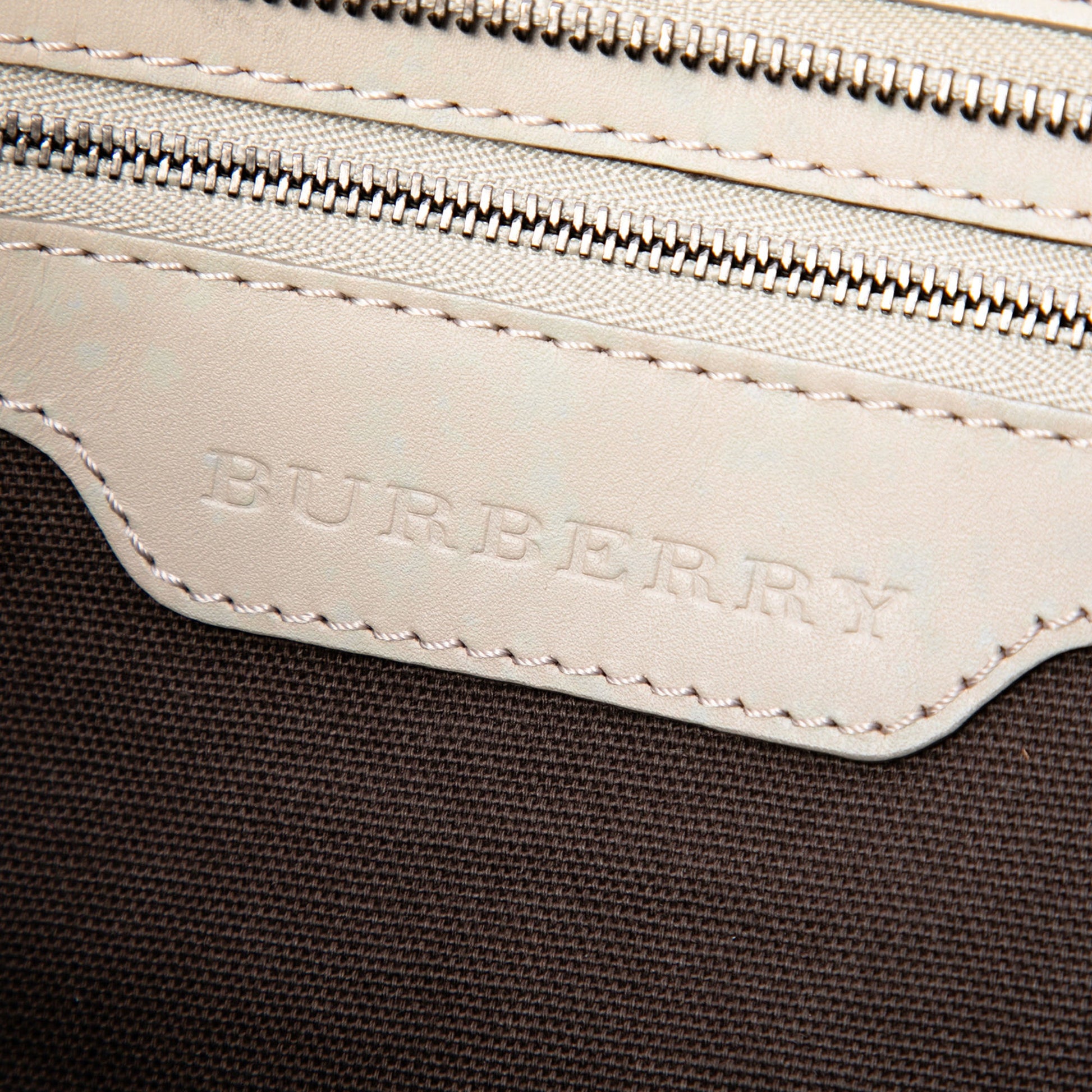 Burberry Smoke Check Coated Canvas Tote