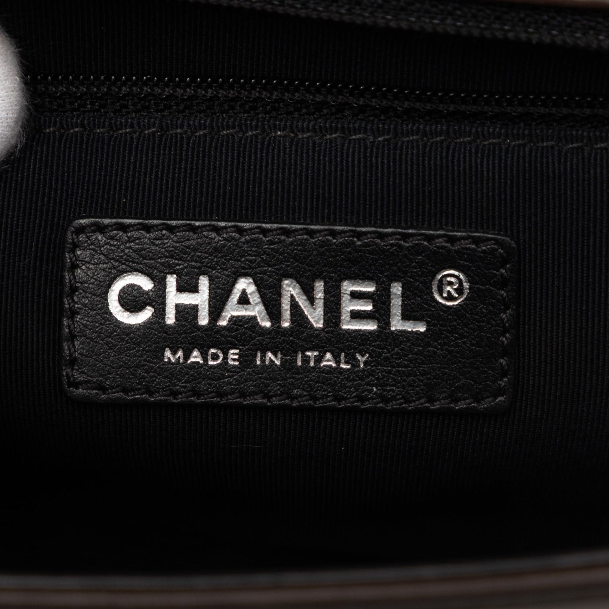 Chanel Old Medium Bicolor Glazed Calfskin Boy Flap