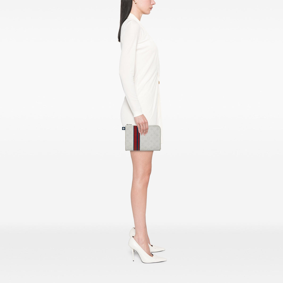 Louis Vuitton Monogram White Pochette Jour PM