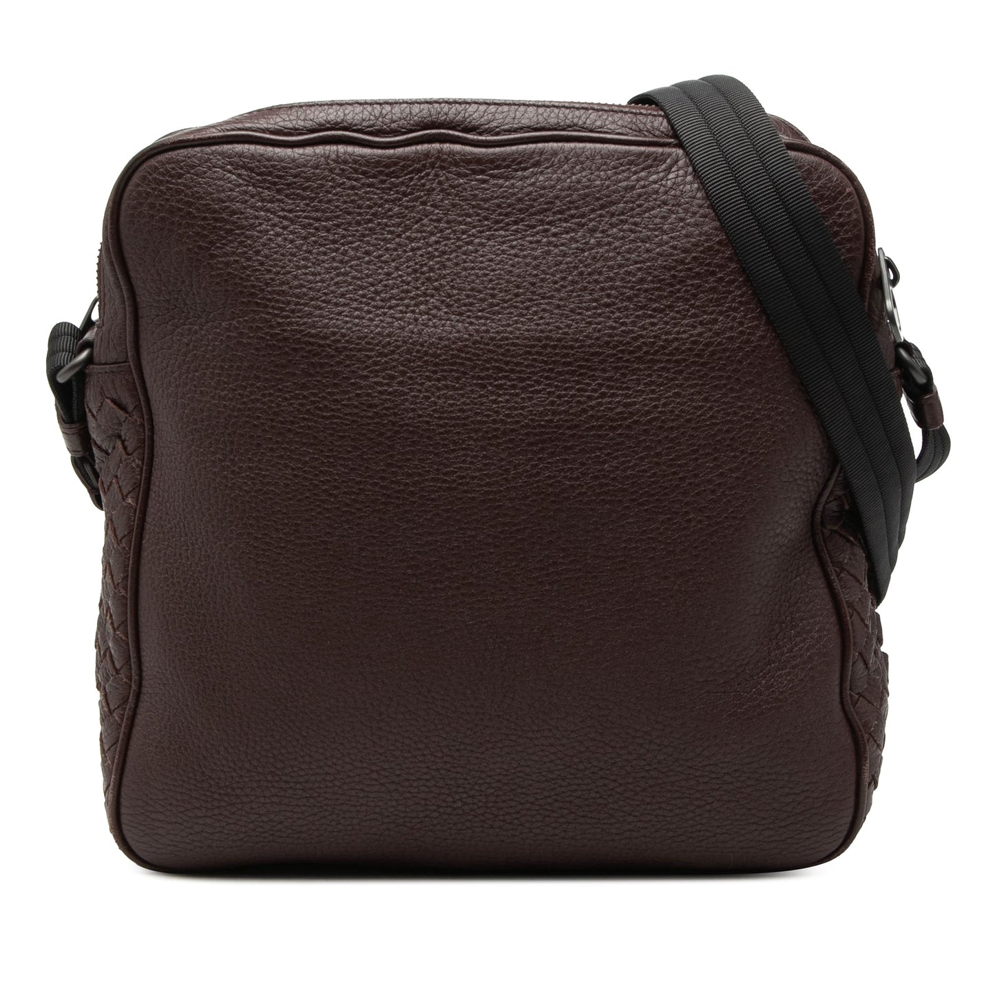 Intrecciato Trimmed Nappa Messenger Bag