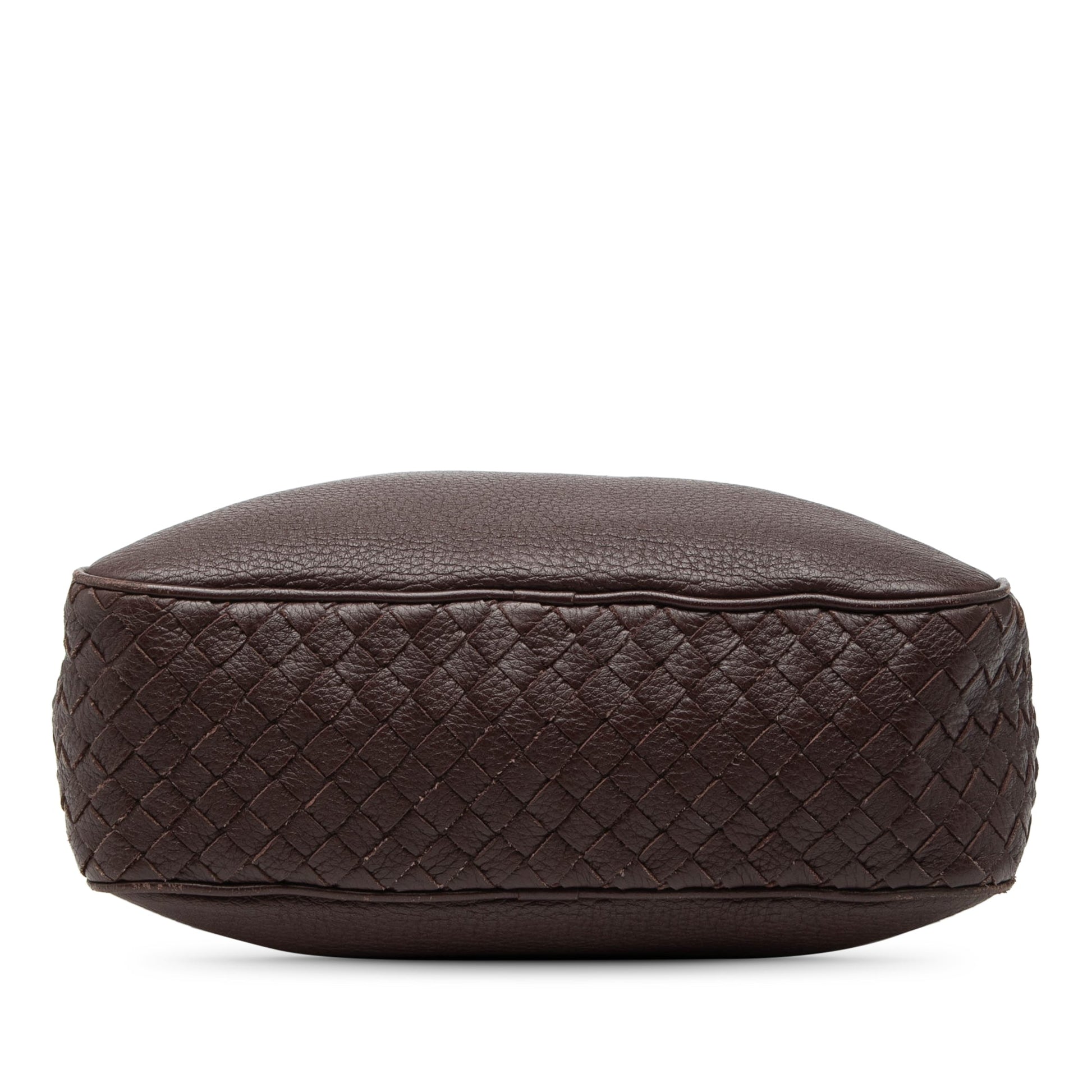 Intrecciato Trimmed Nappa Messenger Bag