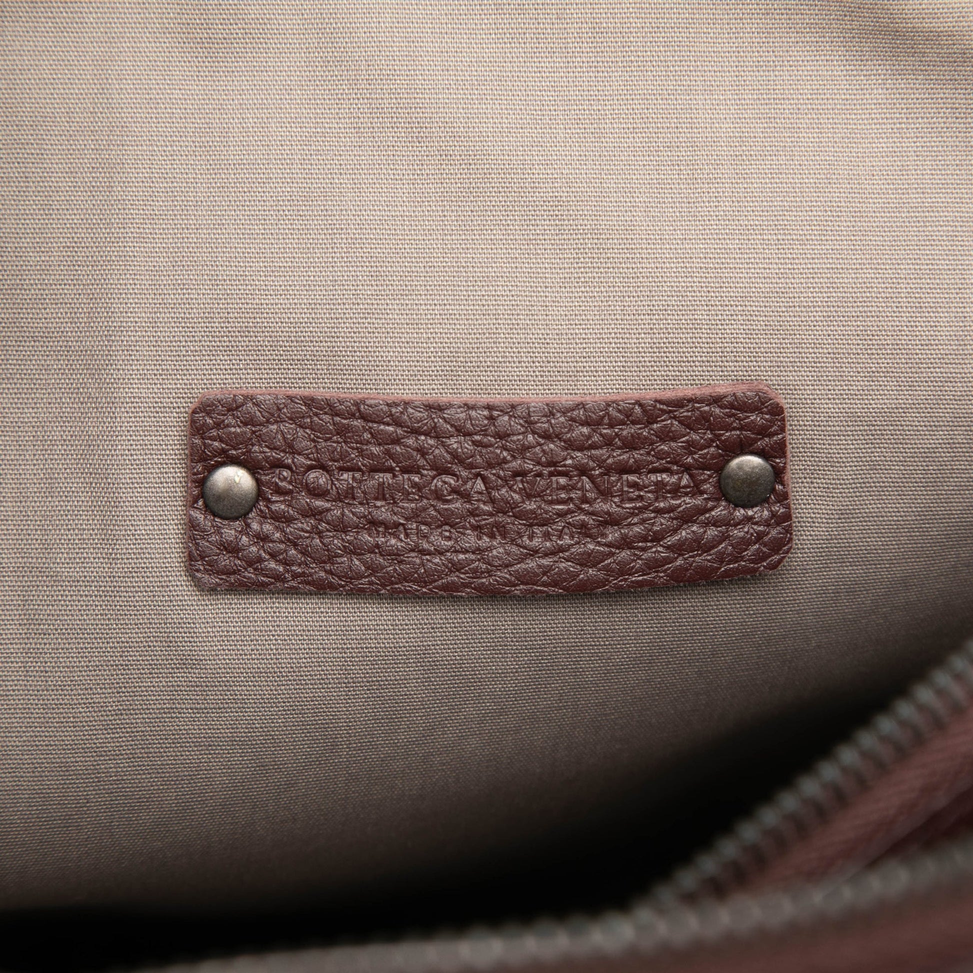 Intrecciato Trimmed Nappa Messenger Bag