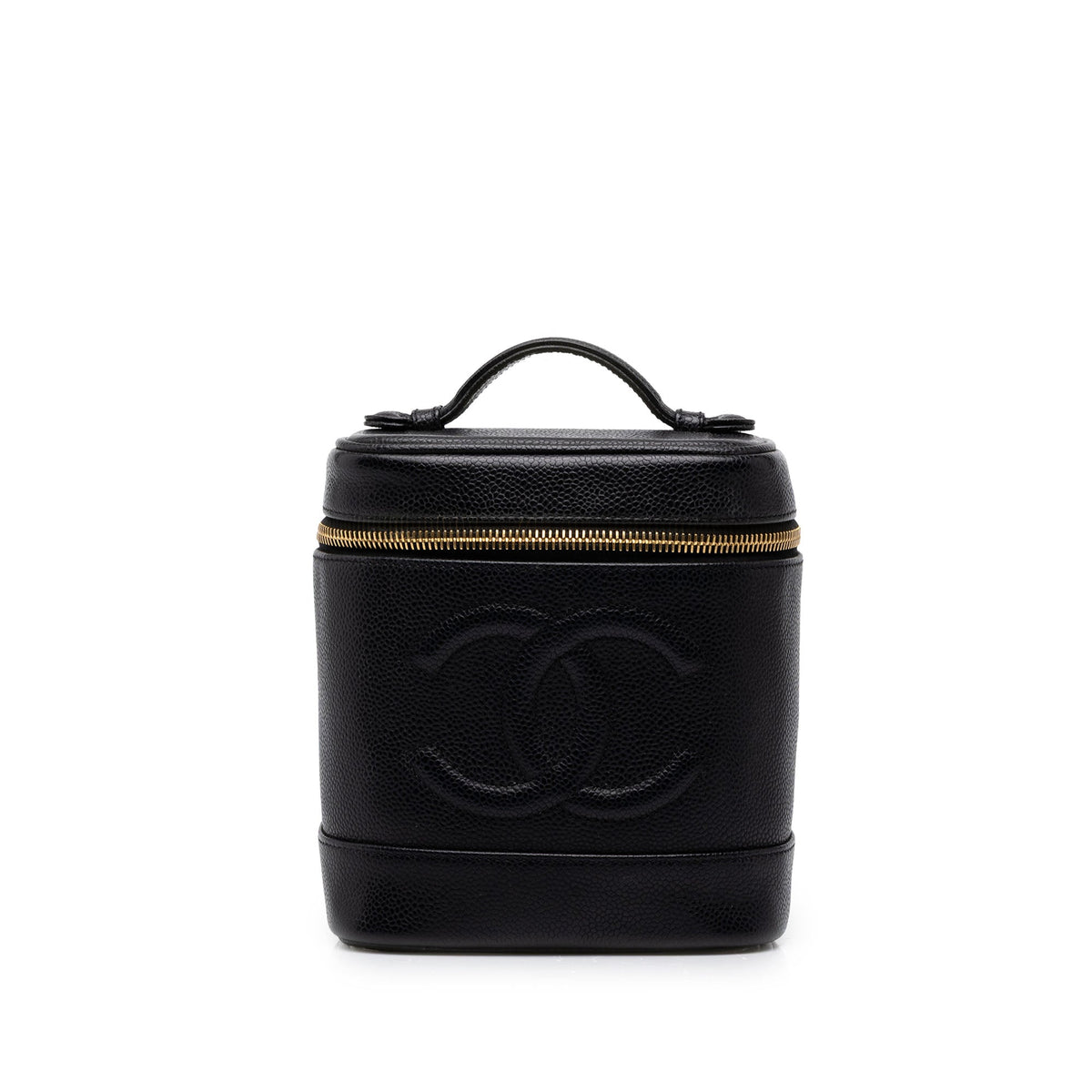Chanel CC Caviar Vanity Bag — Black
