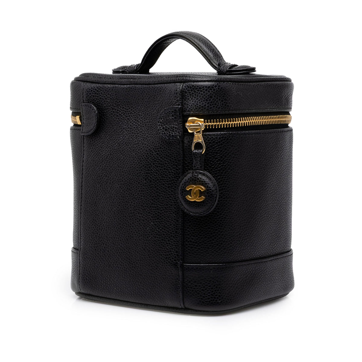 Chanel CC Caviar Vanity Bag — Black