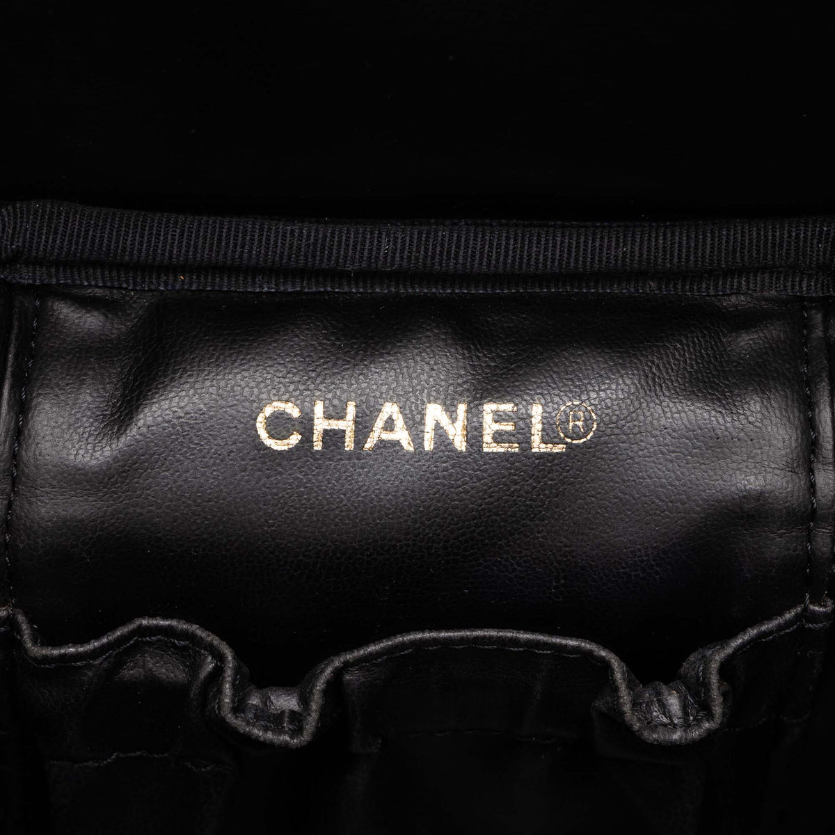 Chanel CC Caviar Vanity Bag — Black