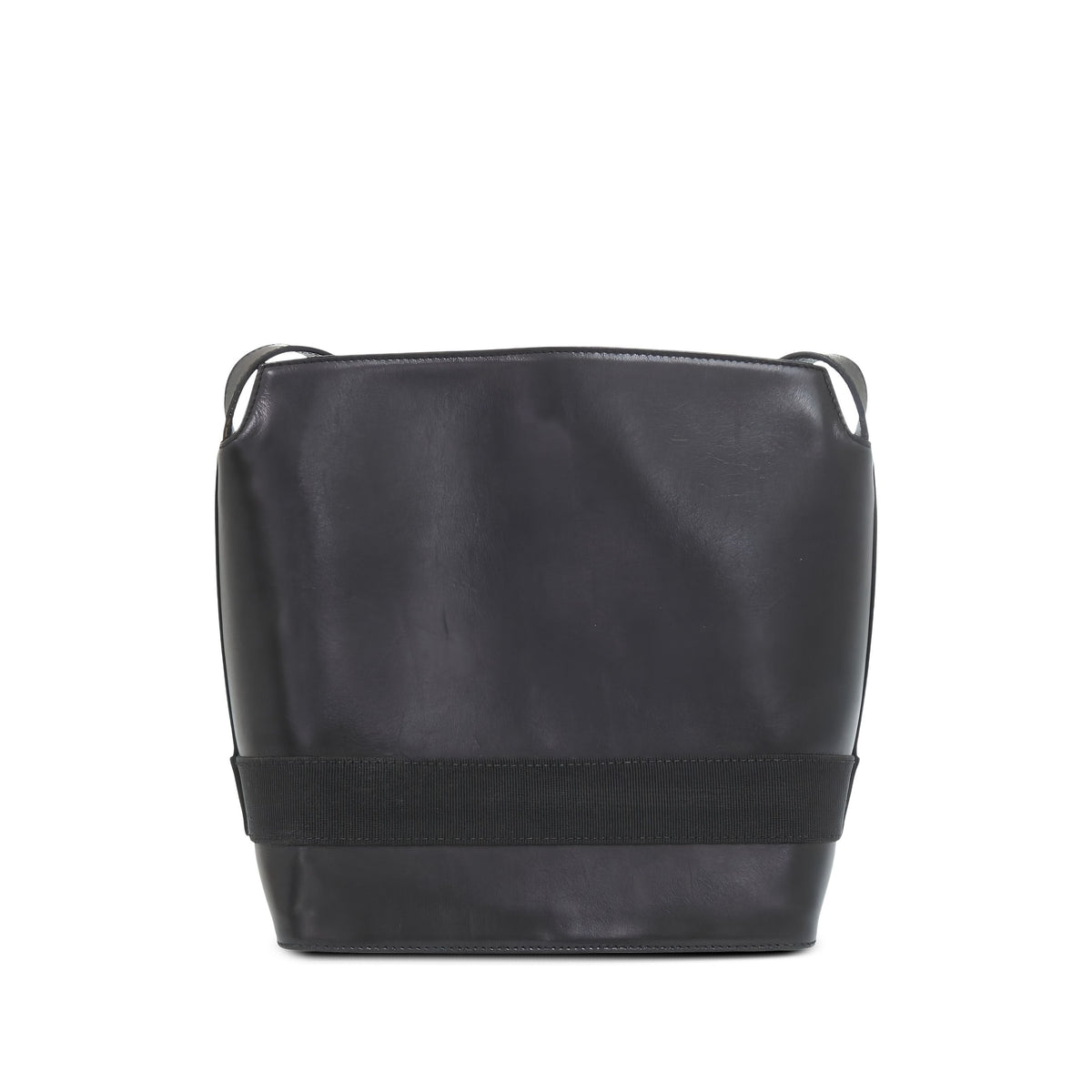 Ferragamo Leather Gancini Crossbody Bag — Black
