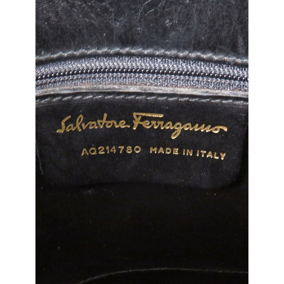 Ferragamo Leather Gancini Crossbody Bag — Black