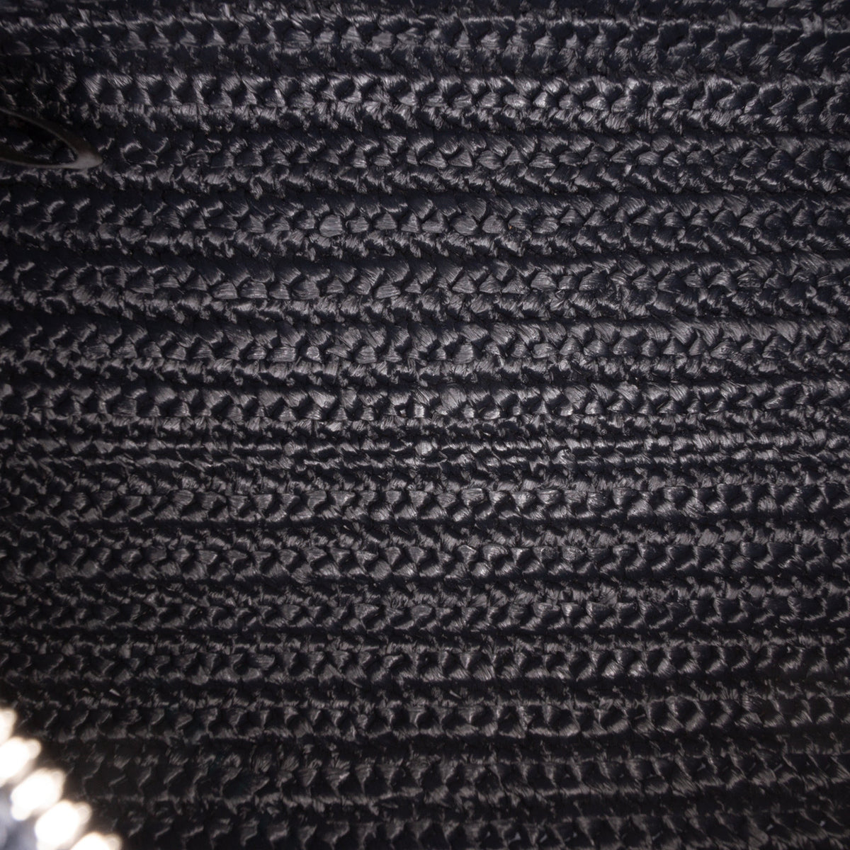 Prada Raffia Effect Crochet Crossbody