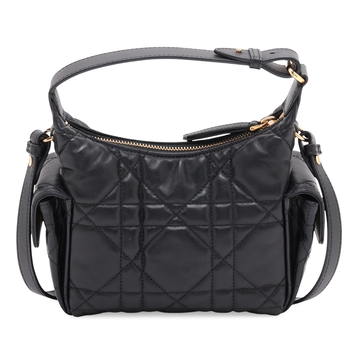 Dior Mini Lambskin Cannage D Dream Bag — Black