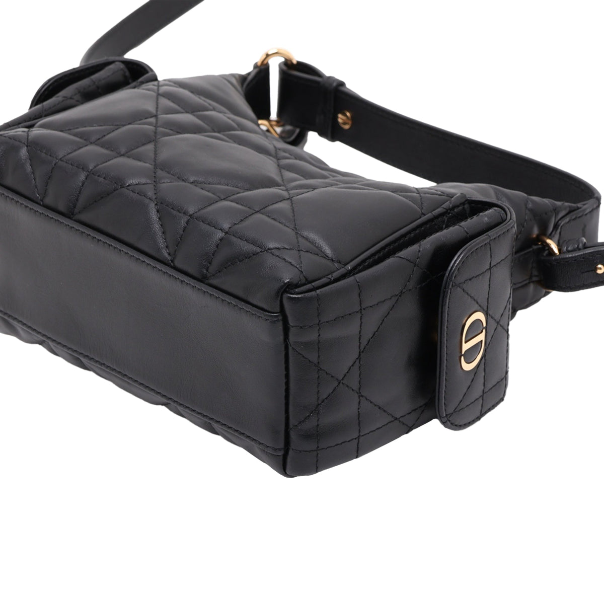 Dior Mini Lambskin Cannage D Dream Bag — Black