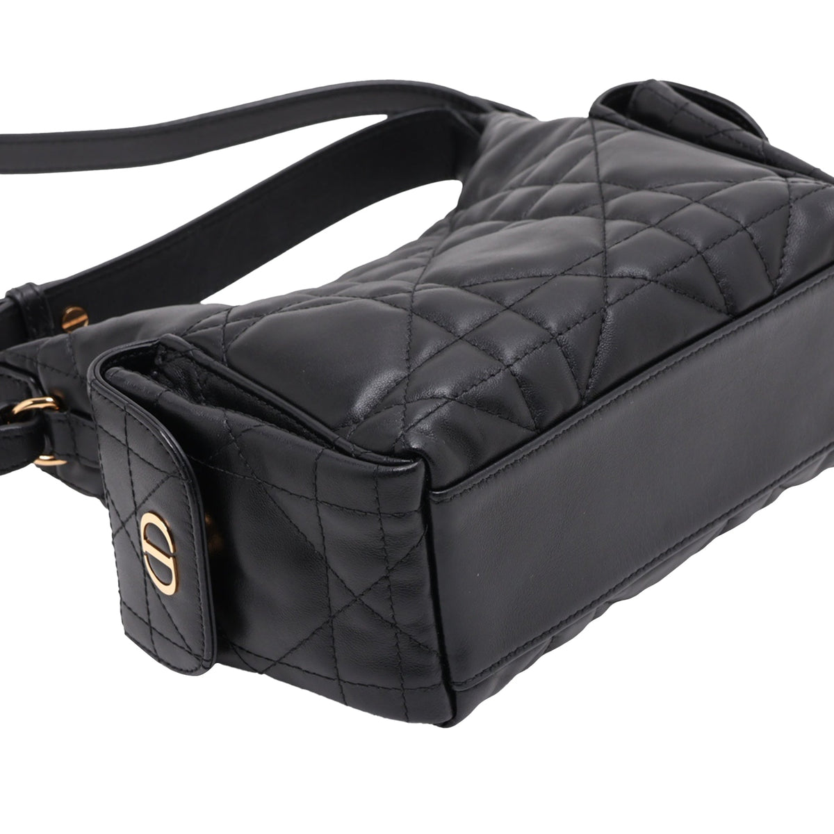Dior Mini Lambskin Cannage D Dream Bag — Black