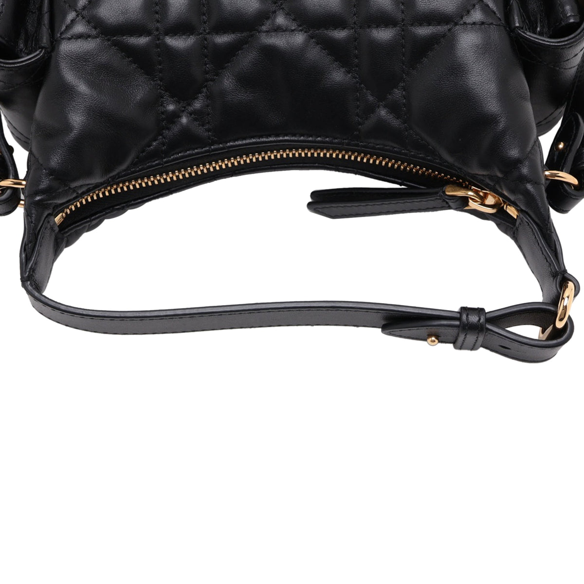 Dior Mini Lambskin Cannage D Dream Bag — Black