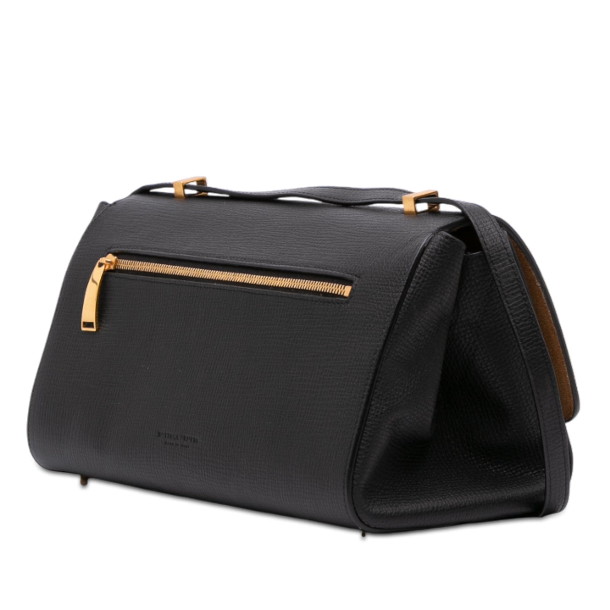 Bottega Veneta Grained Calfskin BV Angle Shoulder Bag